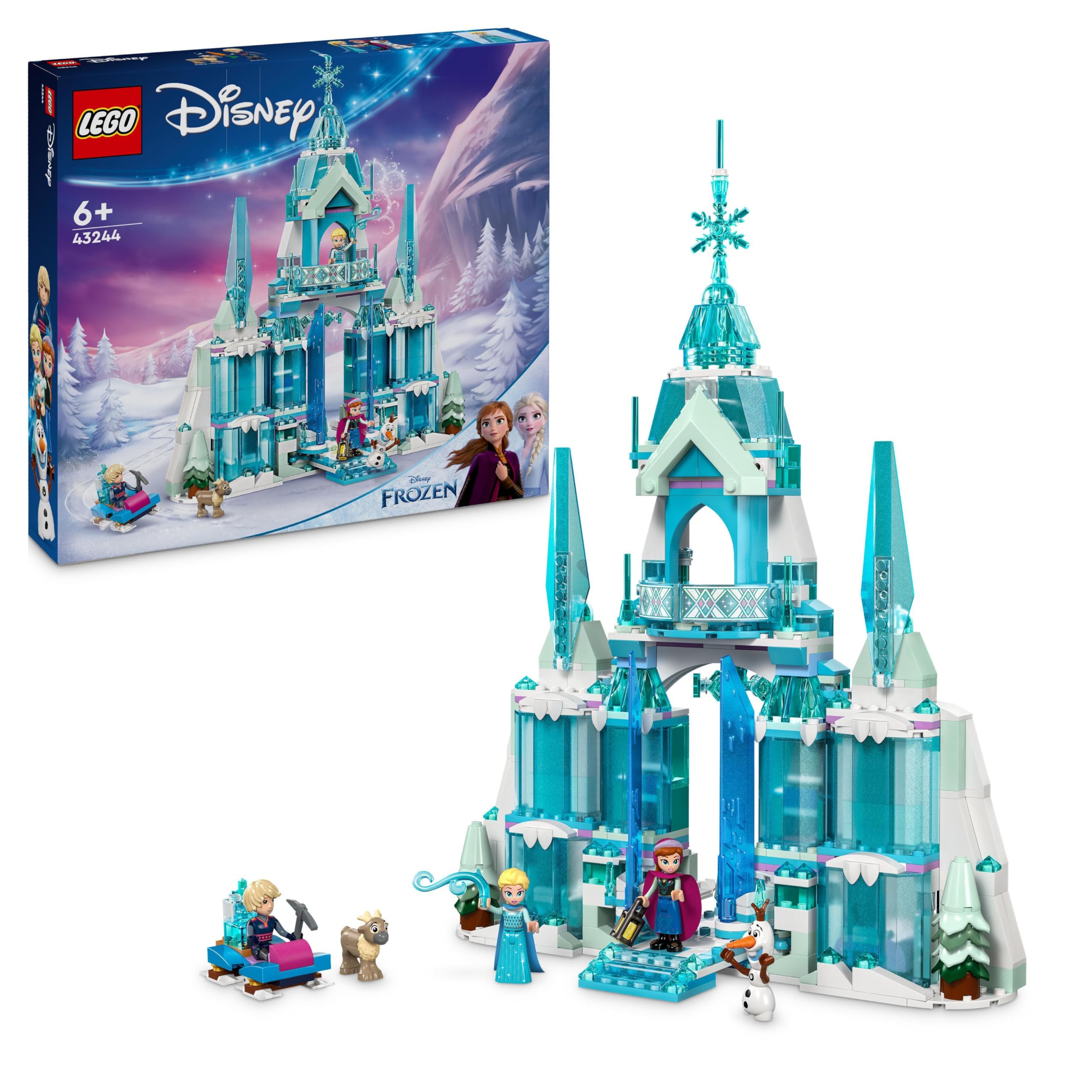 LEGO ǀ Disney Frozen Elsa’s Ice Palace Building Toy Set - 630-Piece Playset for Kids Ages 6+ 1