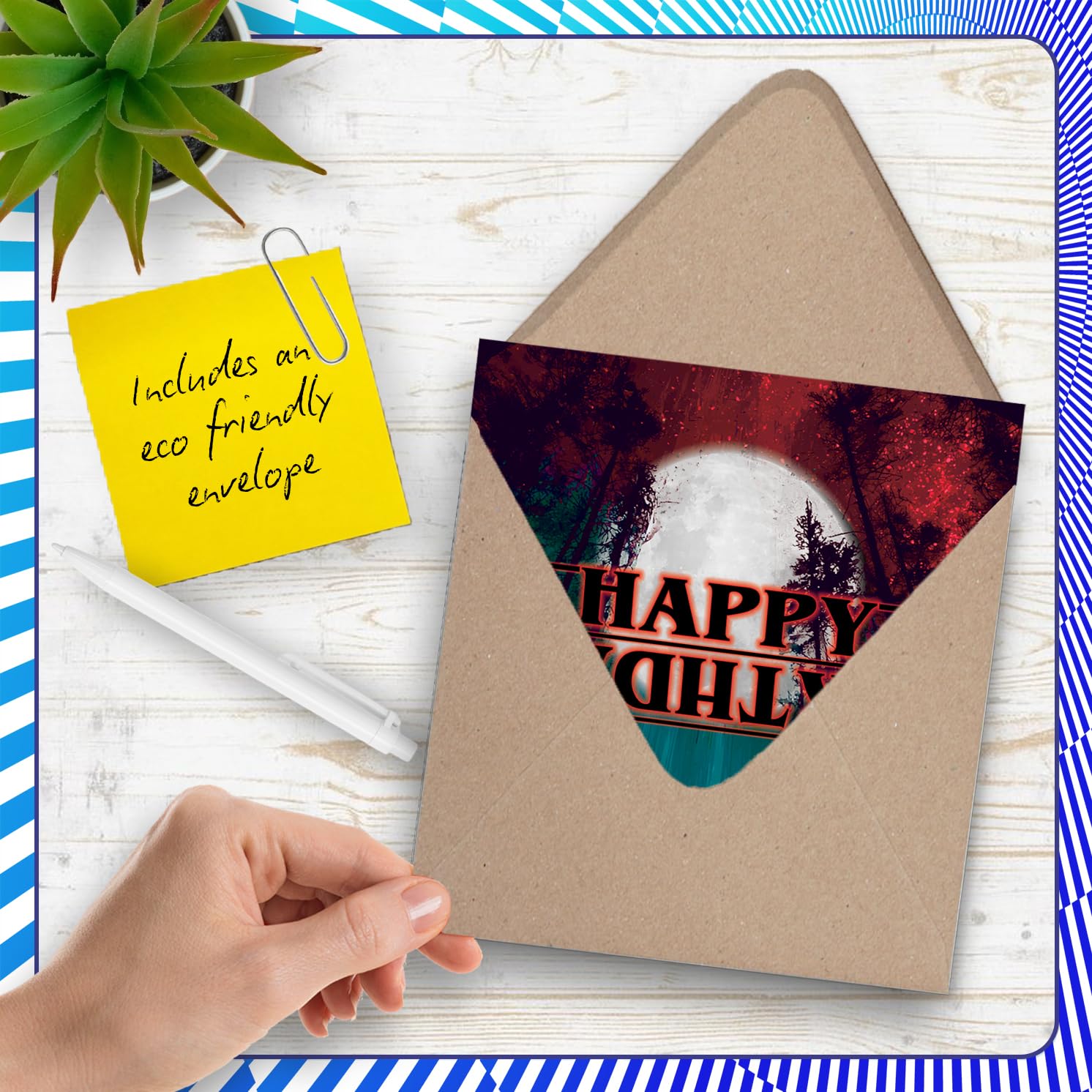 Stuff4 Sci Fi Themed Birthday Card for Men & Women | 145mm Square | Uncoated Interior 5