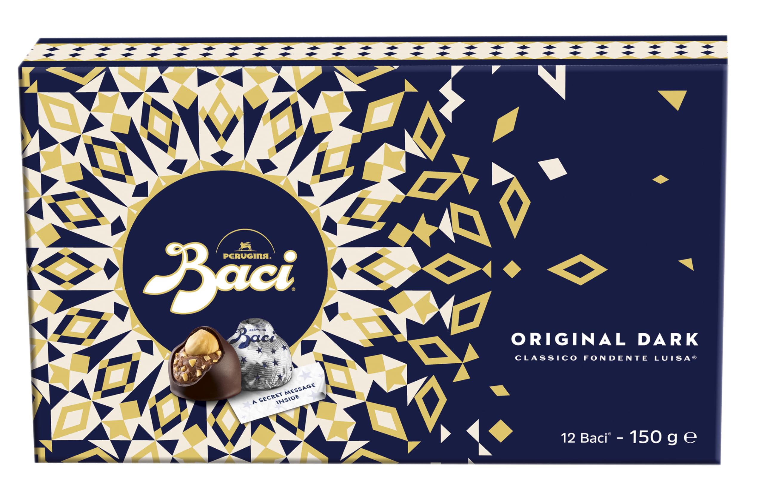 BACI - Original Dark Chocolate Hazelnut Truffles Gift Box, Gluten Free 8