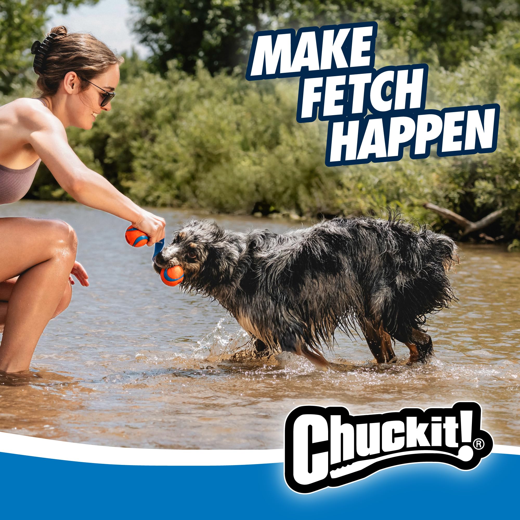 Chuckit! Ultra Duo Tug Dog Toy - Medium Size | Natural Rubber | Water Resistant 5