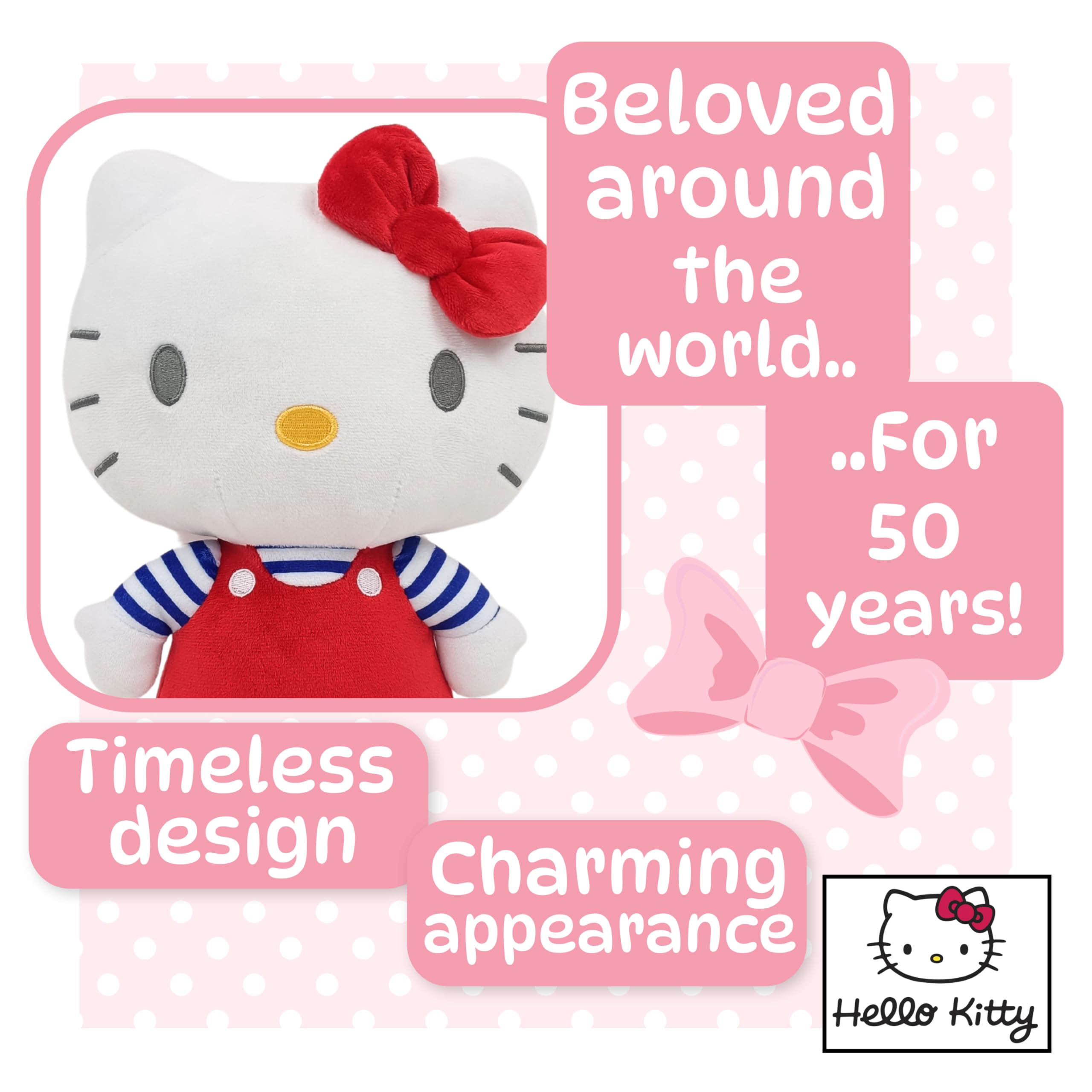 Hello Kitty Official Plush - 30 CM Large Standing Red 10