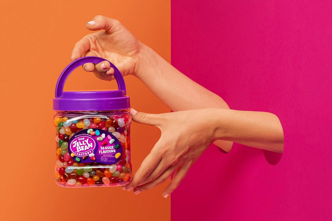 The Jelly Bean Factory Huge Flavours, 1.4kg Gourmet Jelly Beans Jar