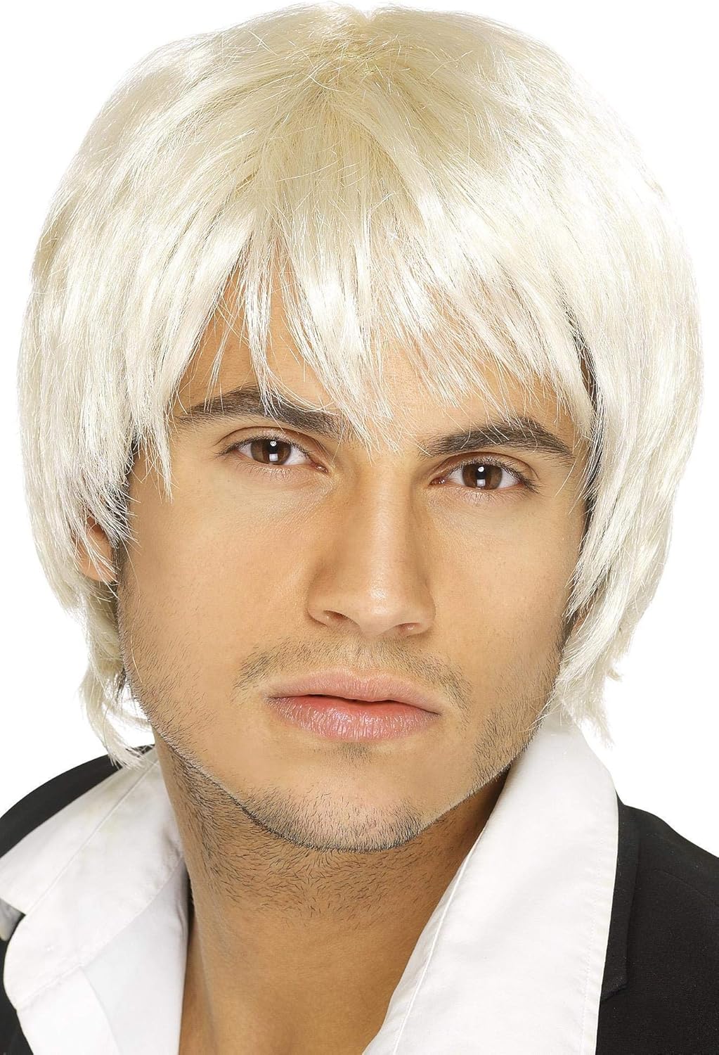 Smiffys Boy Band Blonde Wig - Short Style Synthetic Hairpiece 1