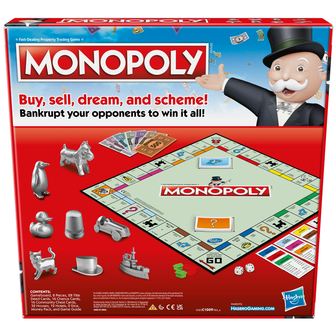 Monopoly Classic Board Game for 2-6 Players