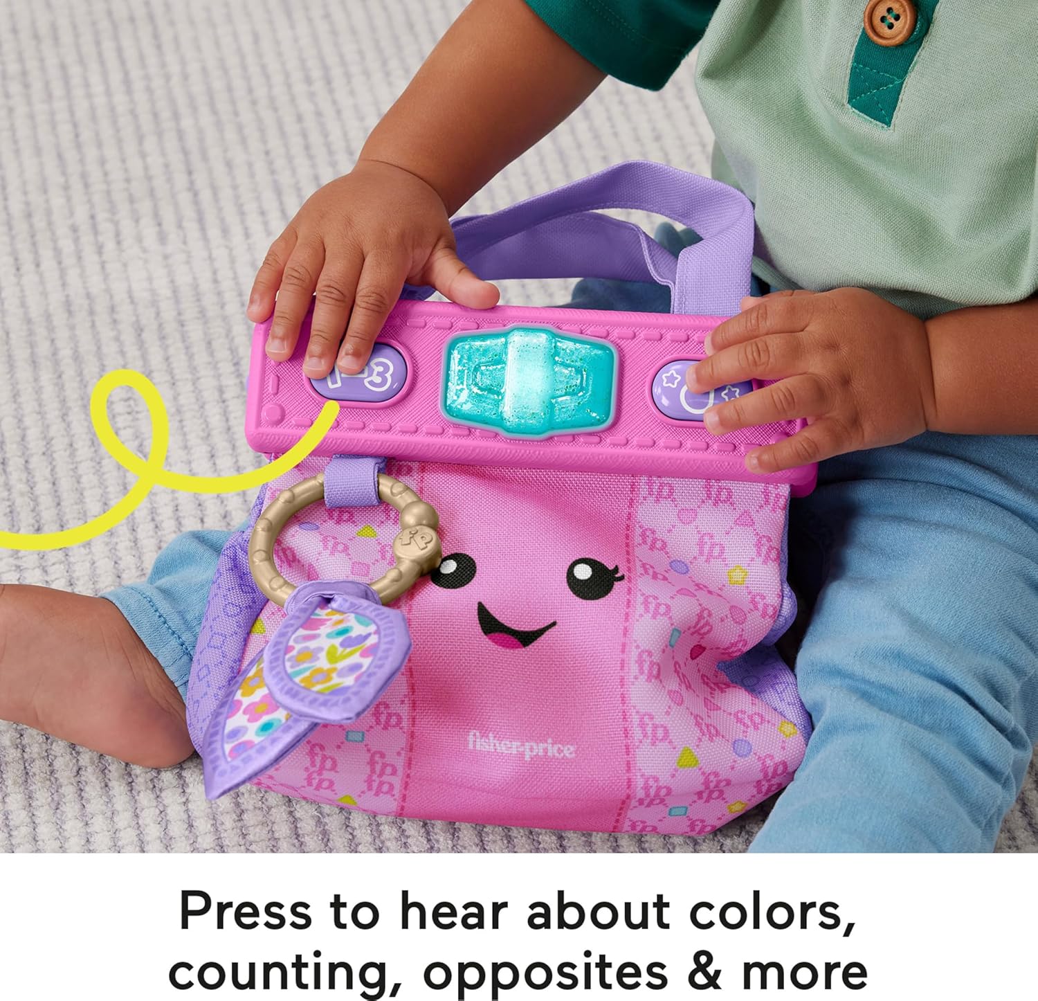 Fisher-Price Laugh & Learn Going Places Learning Purse - Interactive Educational Toy for Toddlers 6M+ 2
