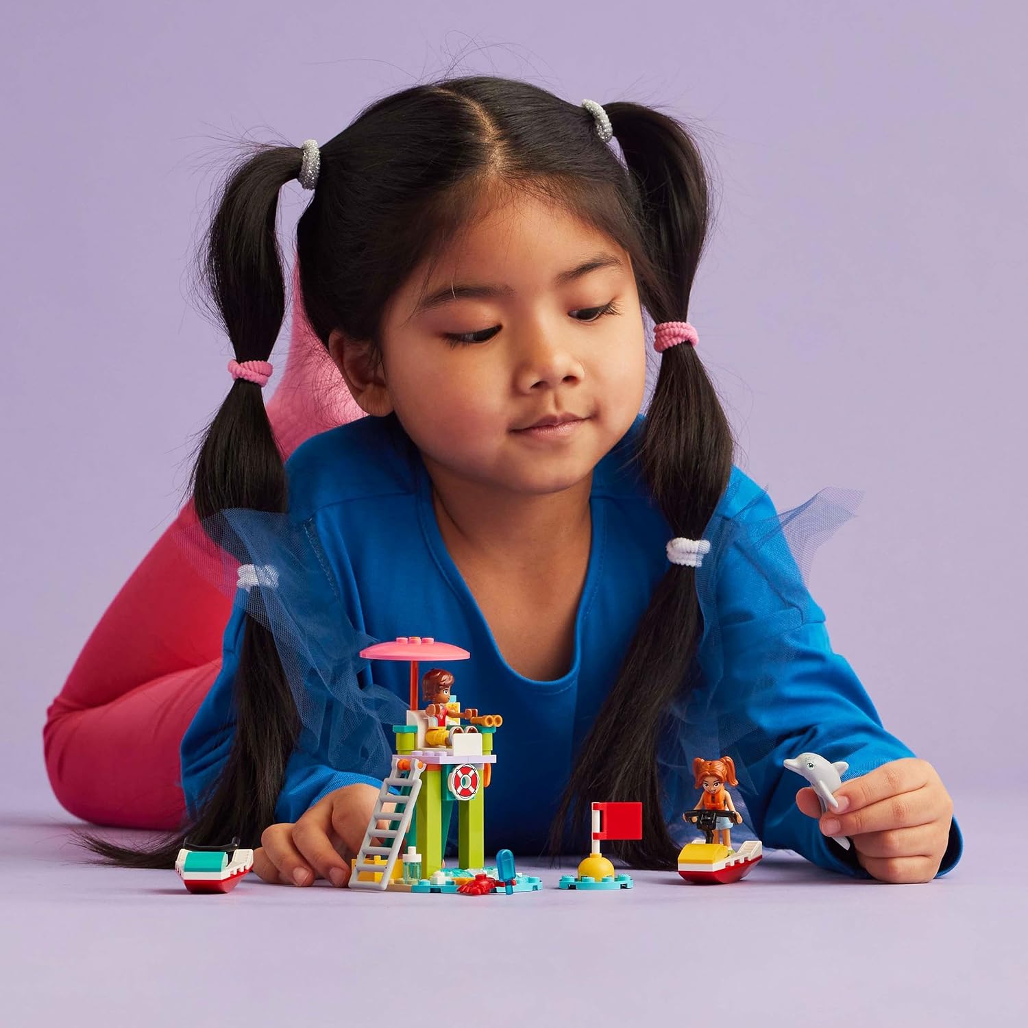 LEGO Friends Beach Water Scooter Building Set - Dolphin & Mini-Dolls Playset for Ages 5+ 4