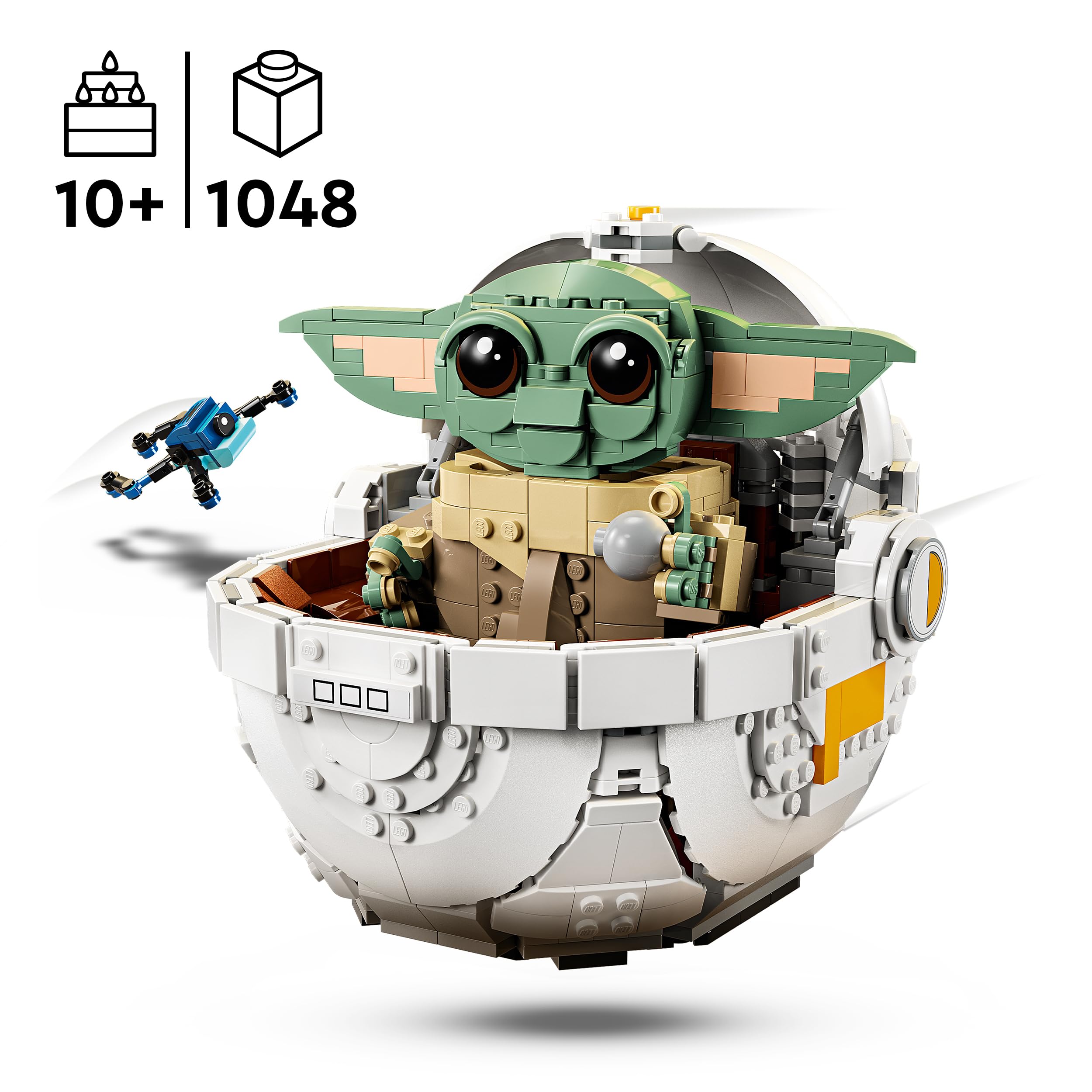 LEGO Star Wars 75403 Grogu with Hover Pram Building Set | 1048 Pieces | Age 10+ 5