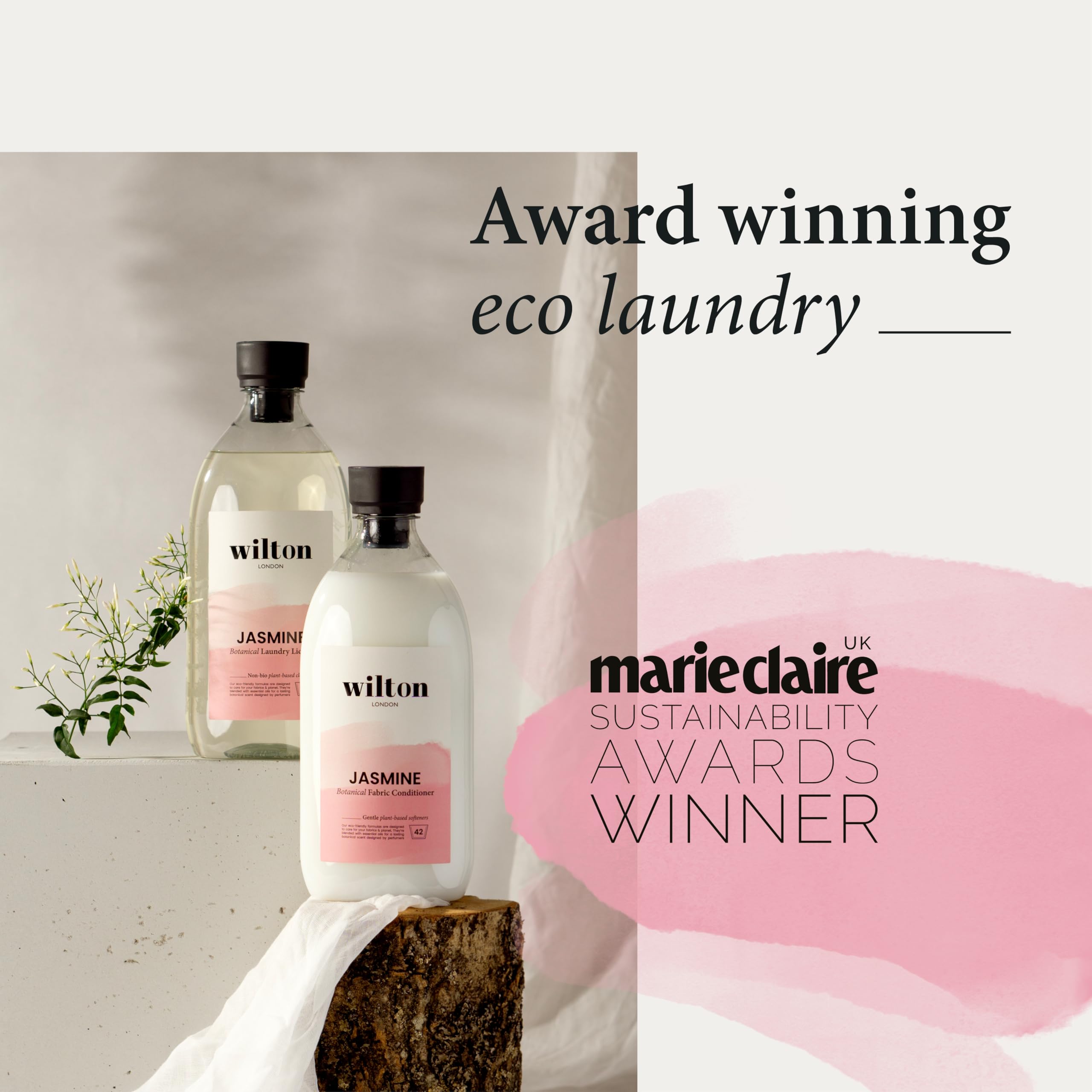 Wilton London Eco-Friendly Jasmine Laundry Liquid (28 Washes, Non-Bio, Plant-Based) 8