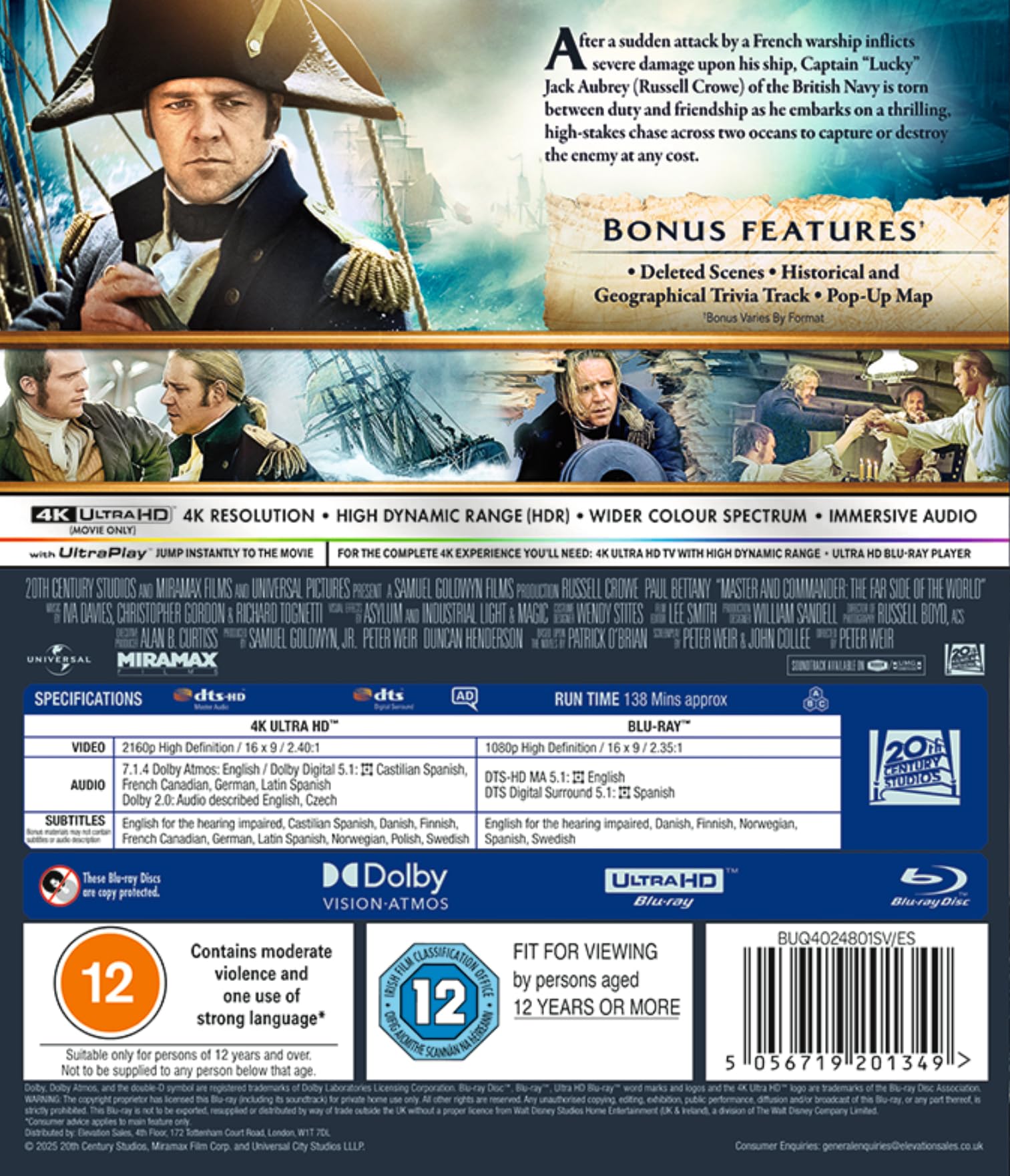 Master and Commander [4K UHD Blu-ray] 5