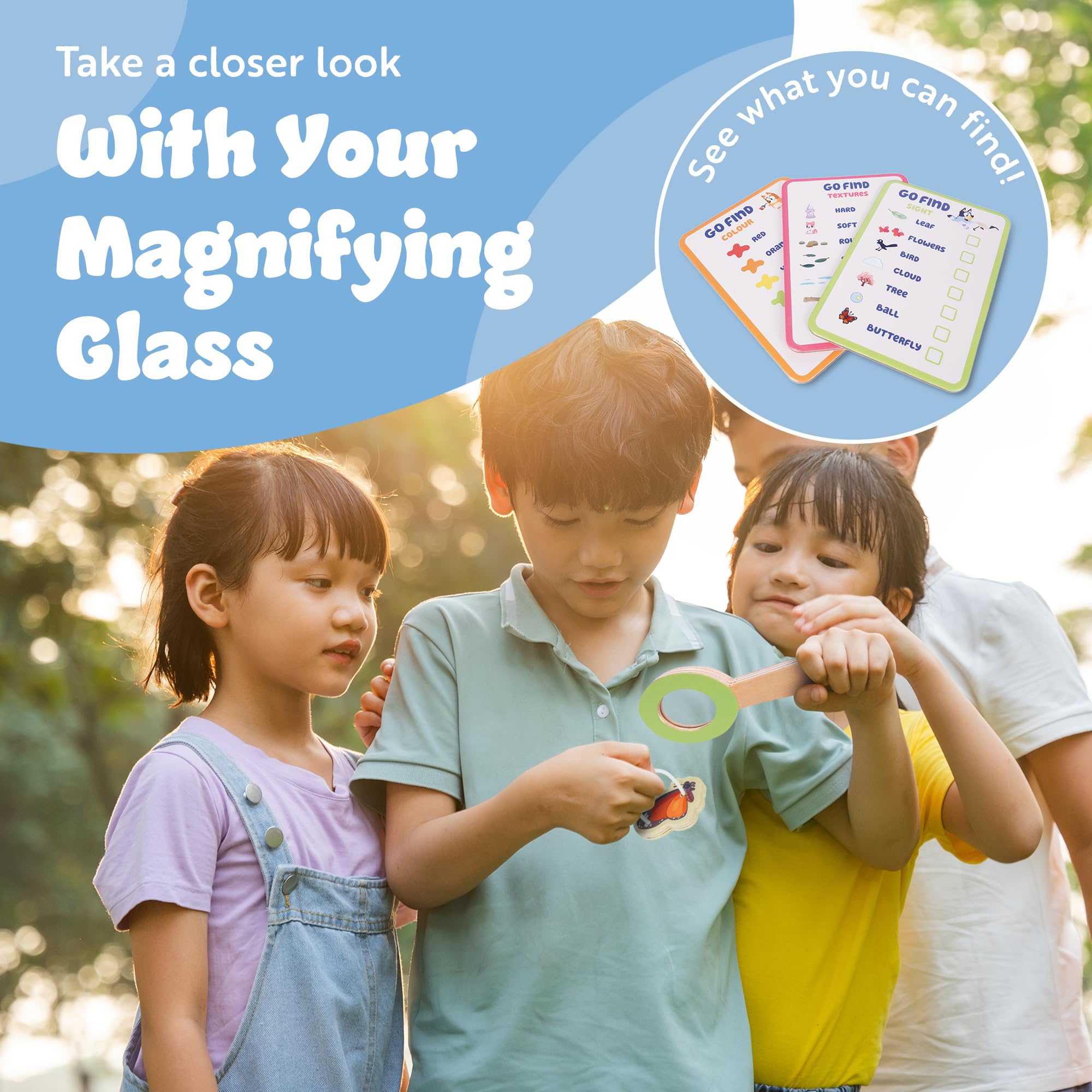 Bluey Adventure Belt 17 Piece Explorer Set with Compass and Magnifying Glass | Ages 4-8 | Unisex 5