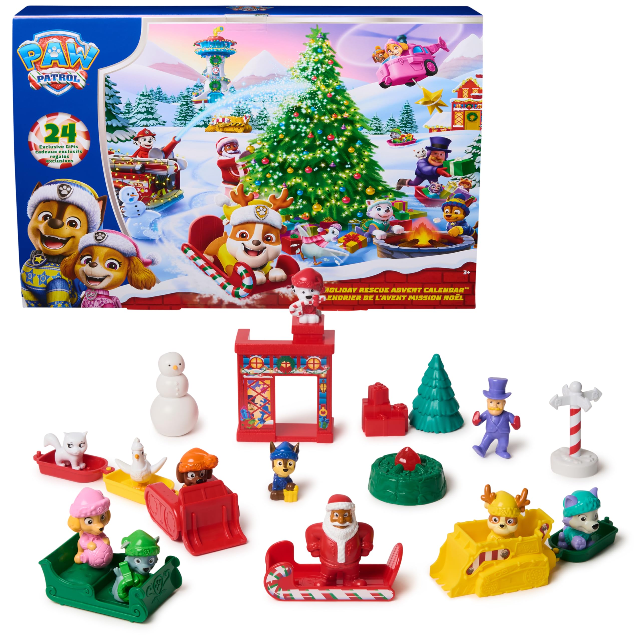 PAW Patrol Advent Calendar 2025 - Christmas Episode Special with 24 Toys & Vehicles 1