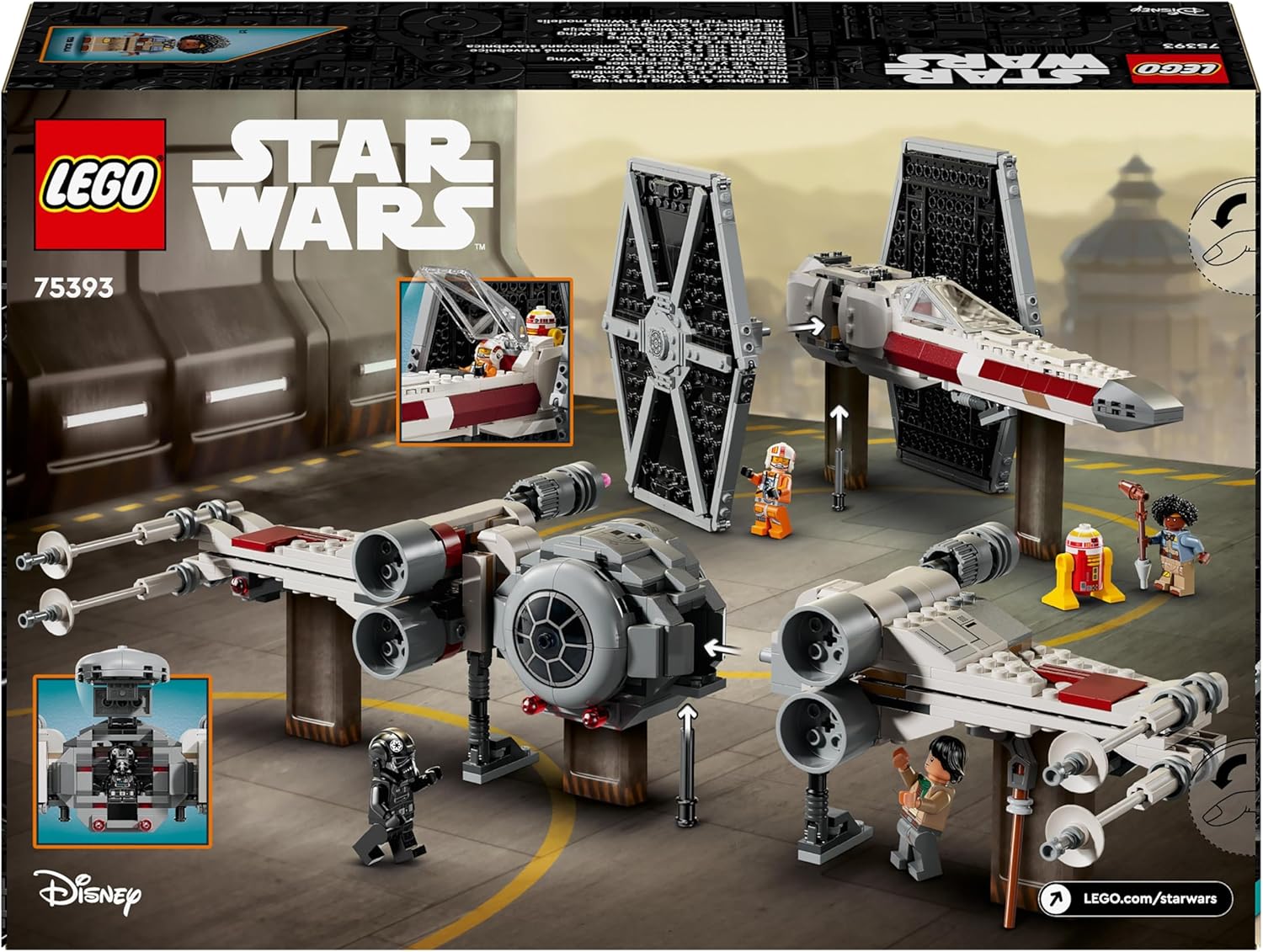 LEGO Star Wars TIE Fighter & X-Wing Mash-up Set - Rebuildable Starfighter Building Toy for Ages 9+ 2