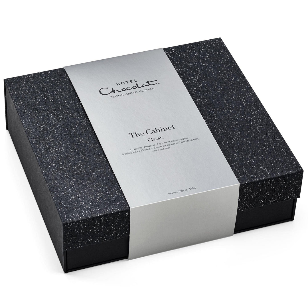 Hotel Chocolat Classic Cabinet 600g - Assorted Milk, Dark & White Chocolates