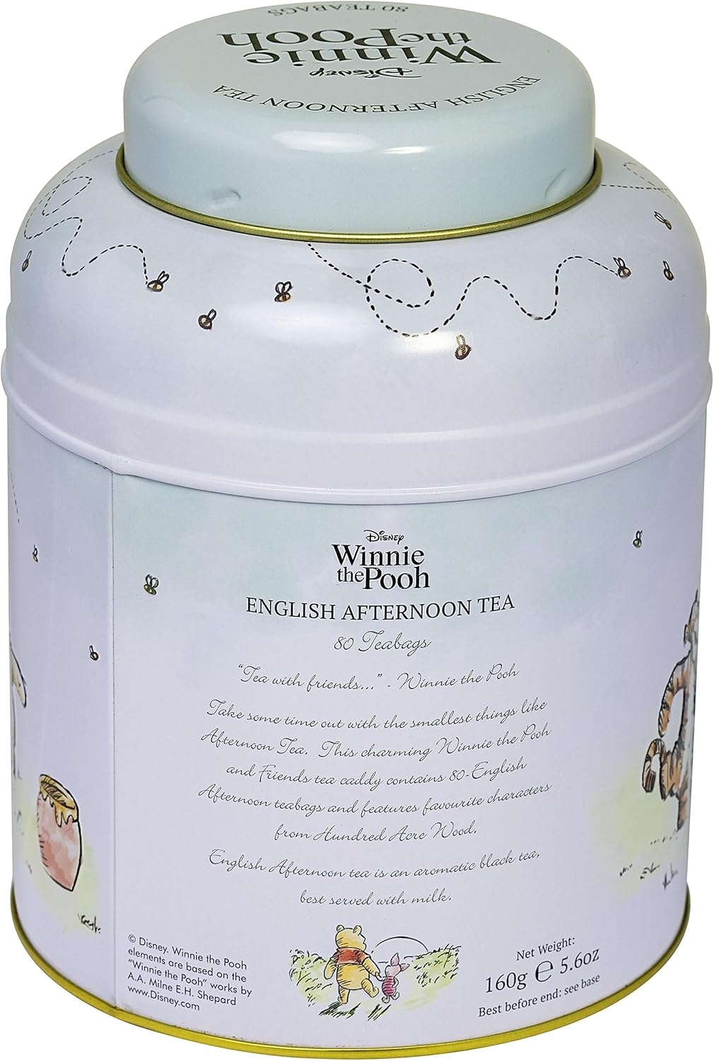 New English Teas Winnie the Pooh & Friends Tea Caddy with 80 English Breakfast Teabags 2