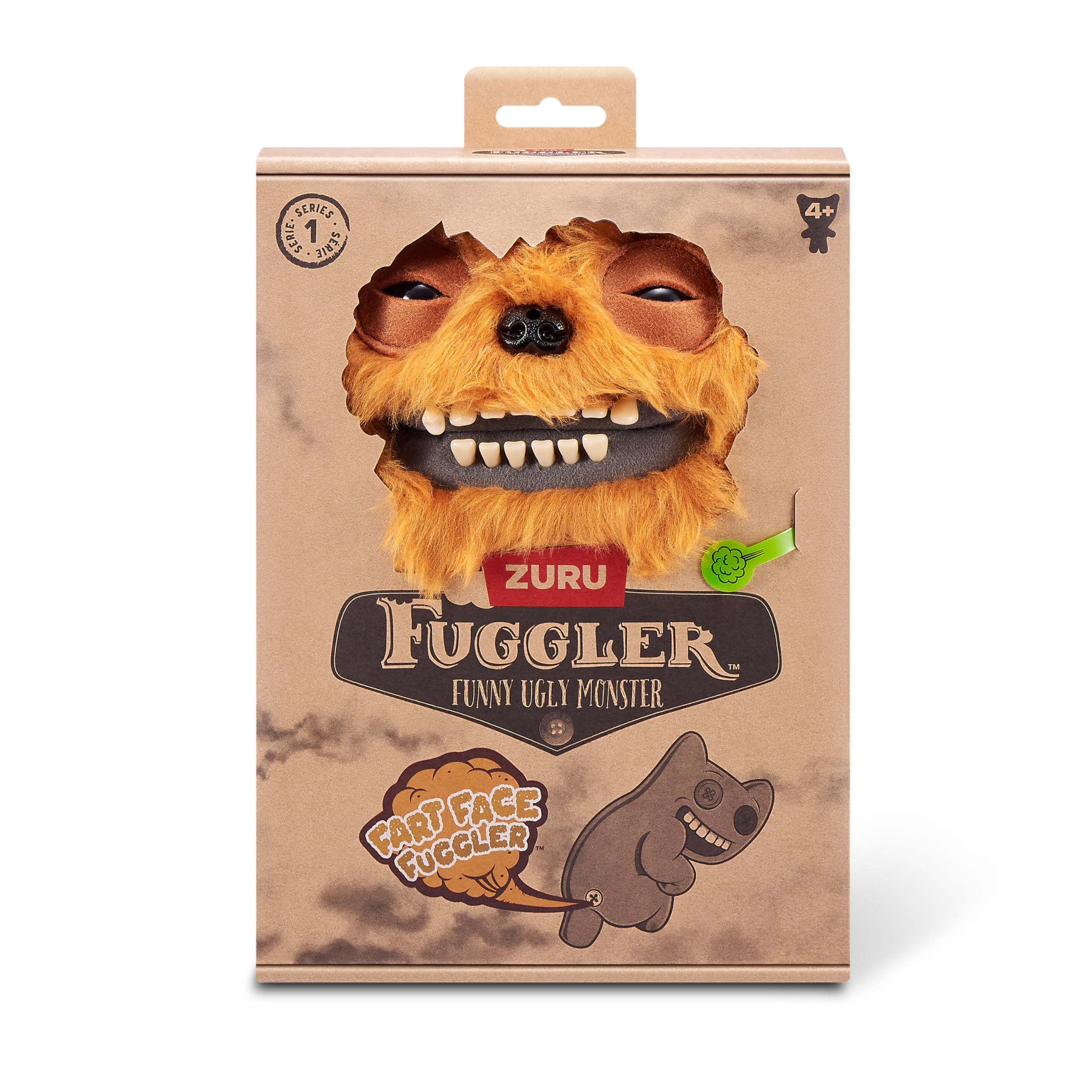 Fuggler Fart Face 9-inch Plush Interactive Toy - Motion-Activated Fart Sounds 3