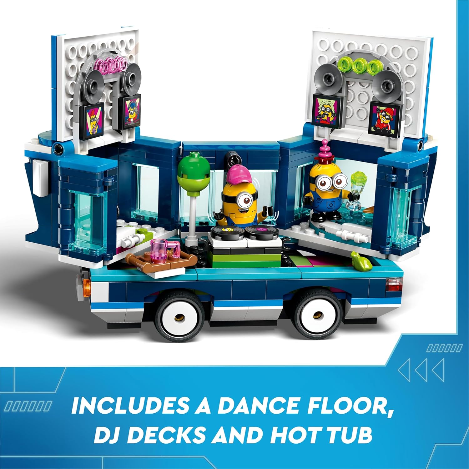 LEGO Despicable Me Minions’ Music Party Bus - Buildable Vehicle Playset for Ages 7+ 3