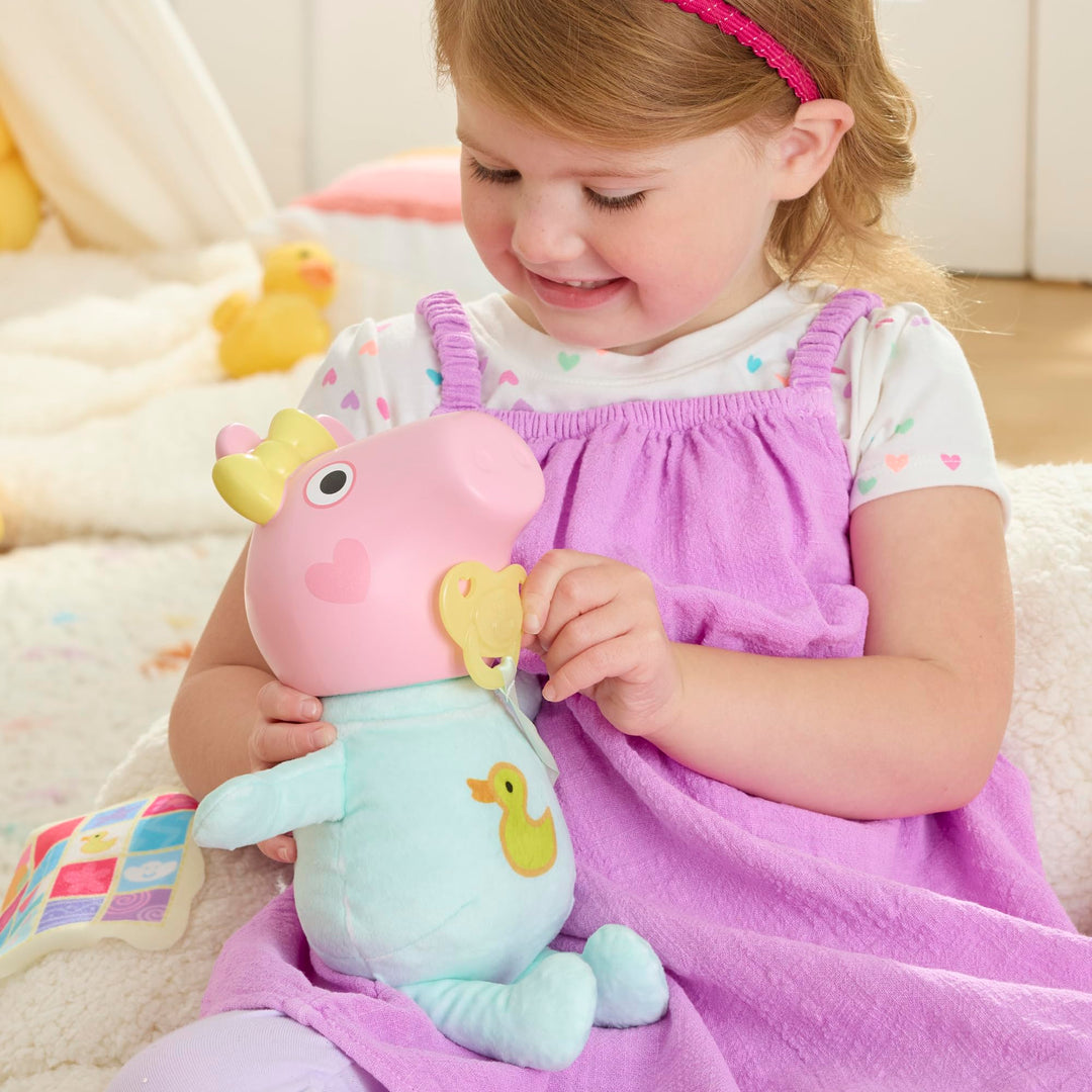 Peppa Pig Oinks and Snuggles Evie Interactive Baby Doll - 20+ Sound Effects, Ages 3+