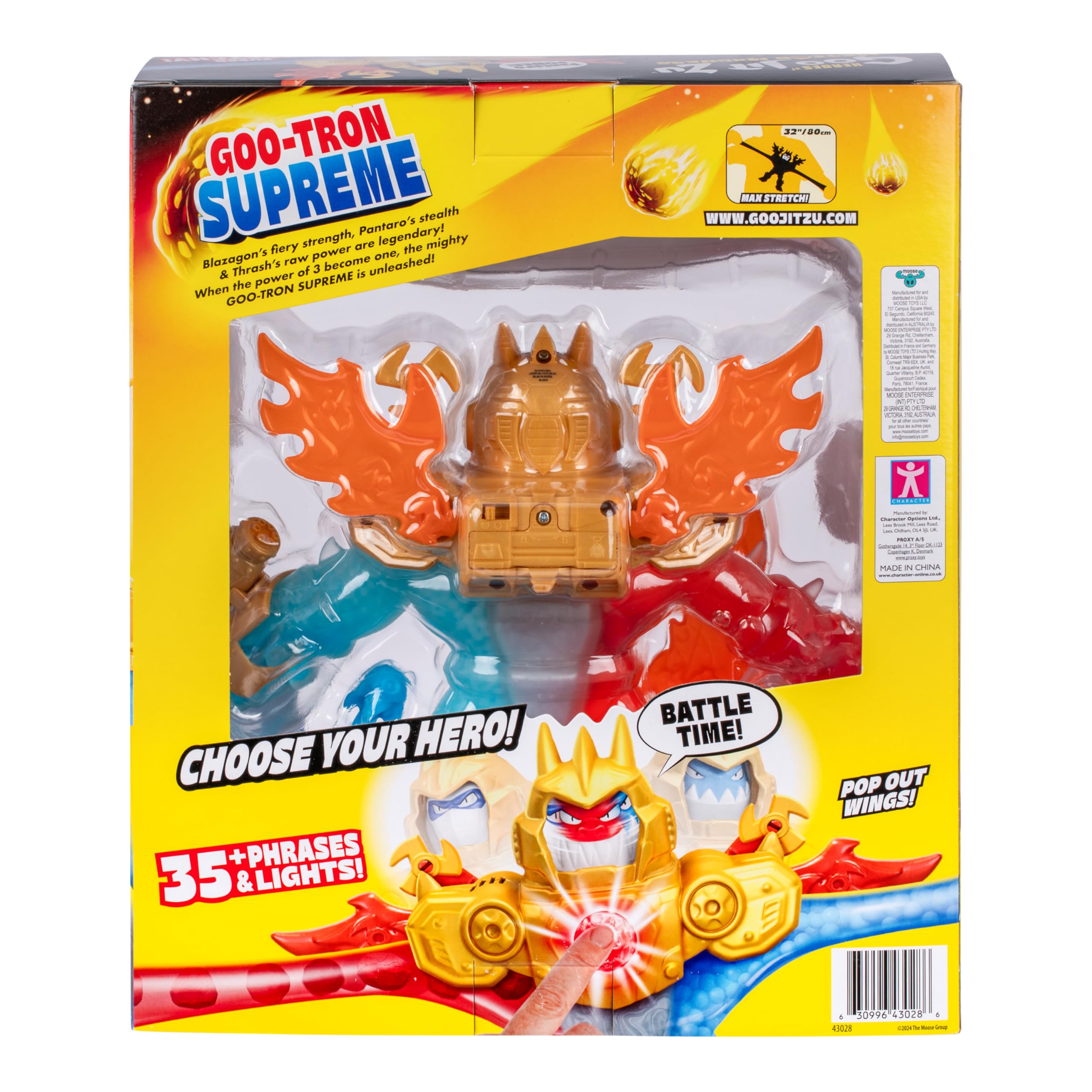 Heroes of Goo Jit Zu Goo-Tron Supreme - 3-in-1 Action Figure with Lights & Sounds