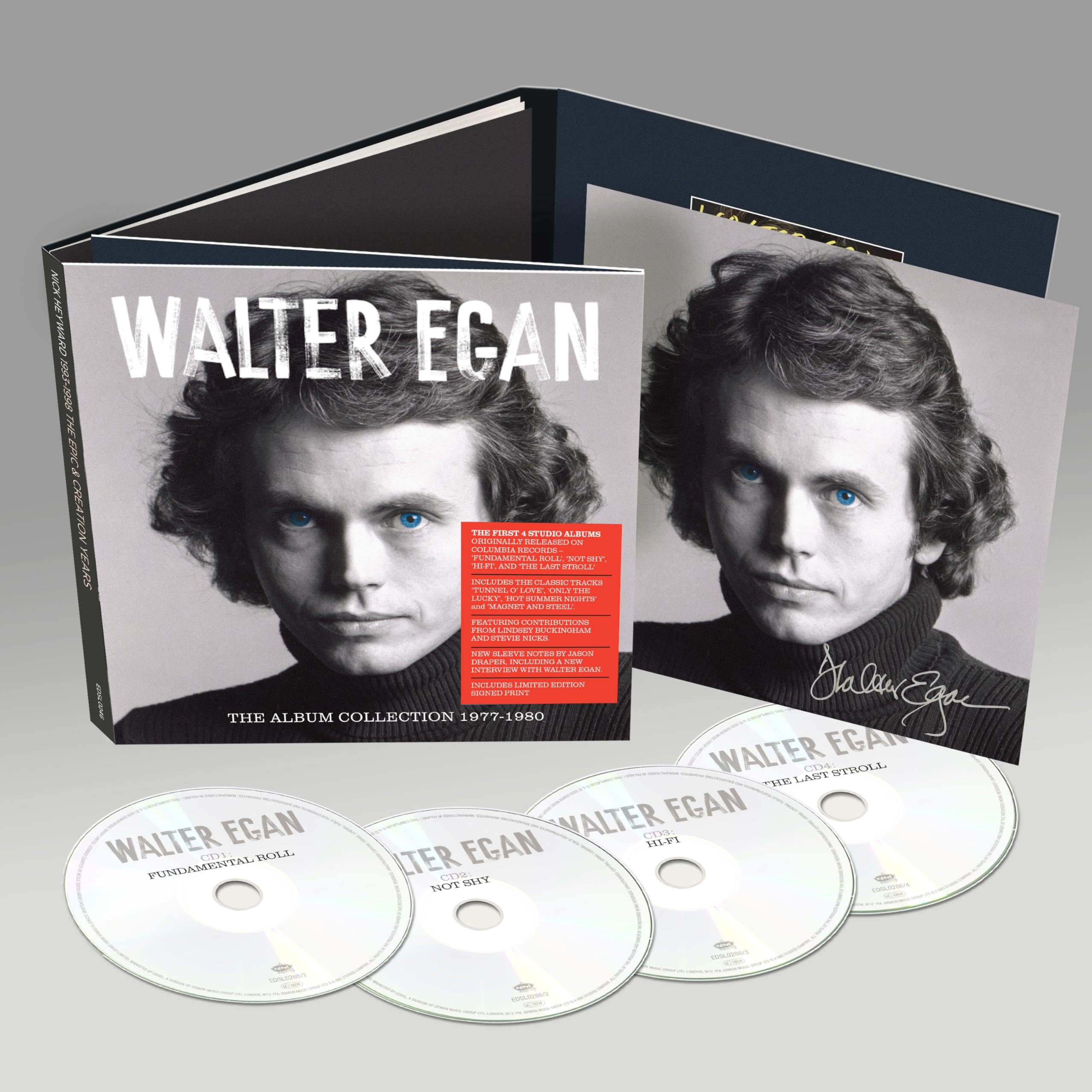 Walter Egan - The Albums Collection 1977 - 1980 [Signed Collector's Edition 4CD Box Set]