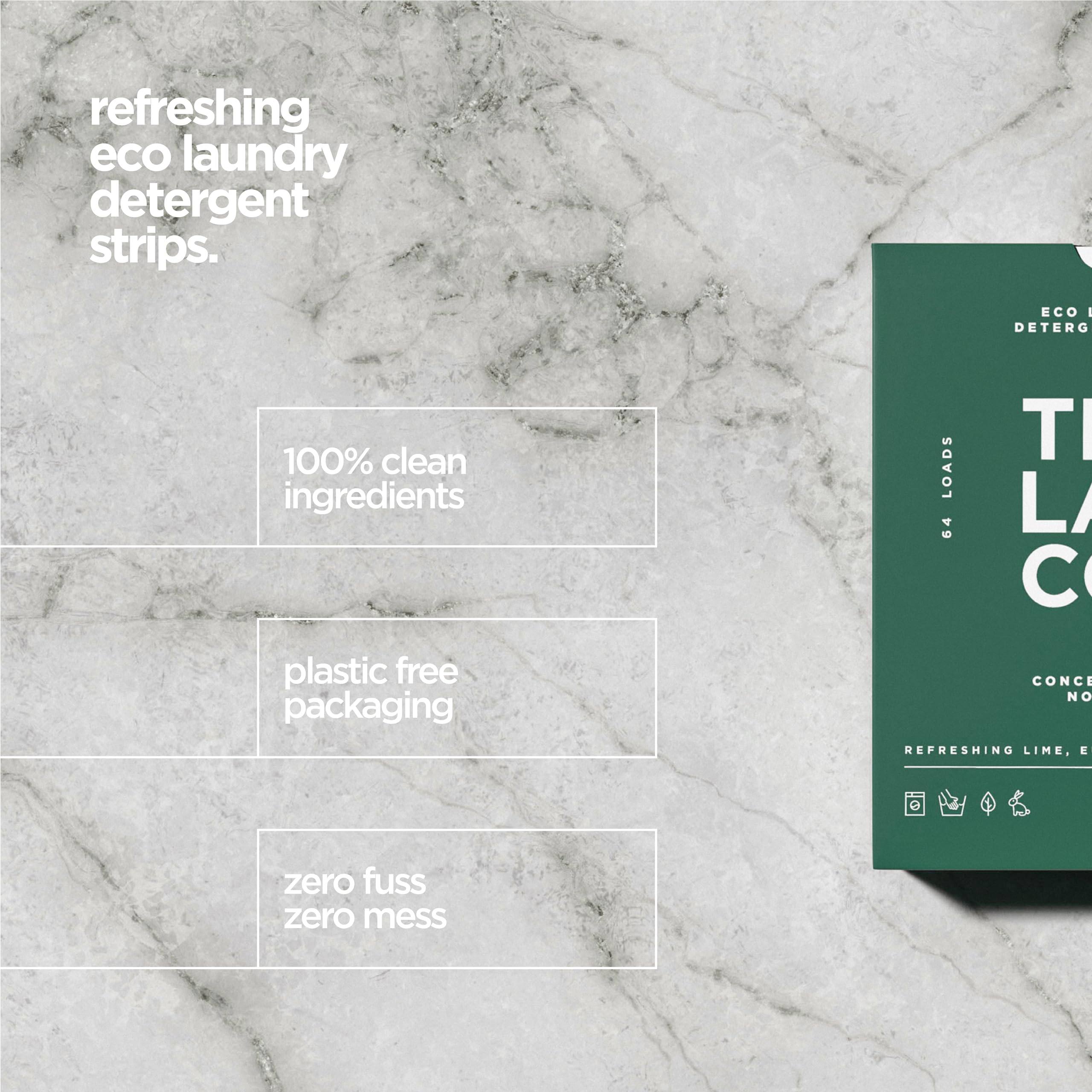 The Lab Co. - Laundry Detergent Strips Sheets (64 Loads, Eco Ultra-Concentrated) 7