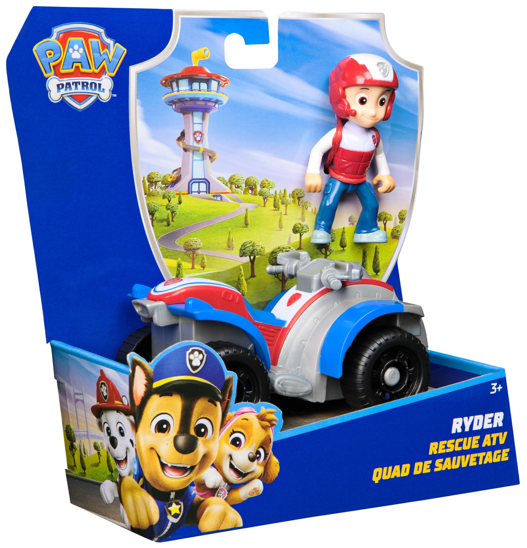 Paw Patrol Ryder's ATV Toy Vehicle with Collectible Action Figure - Sustainably Made for Kids 3+ 6