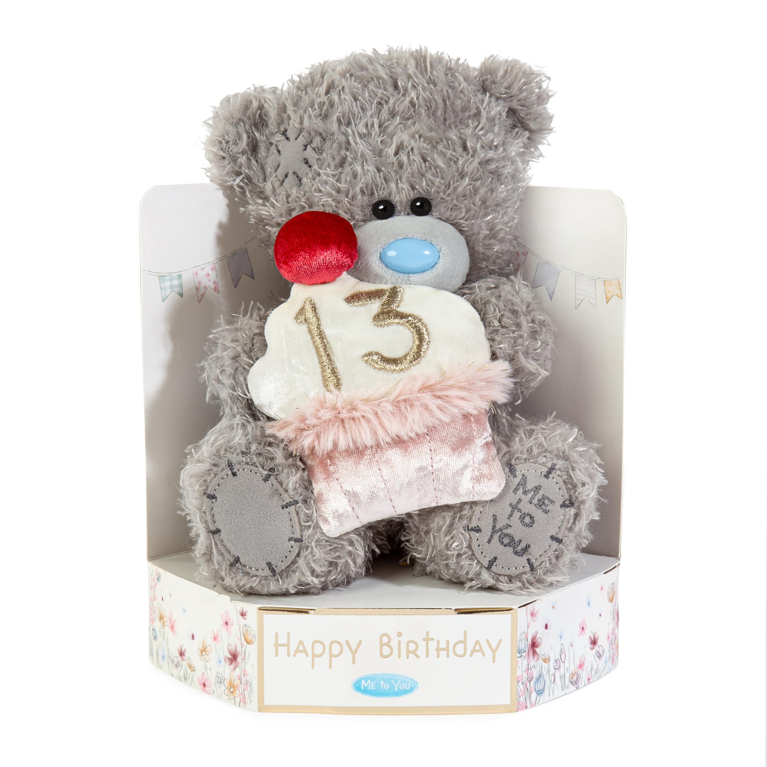 Me To You Tatty Teddy - 15cm 13th Birthday Plush Bear | Soft Polyester | Grey 1