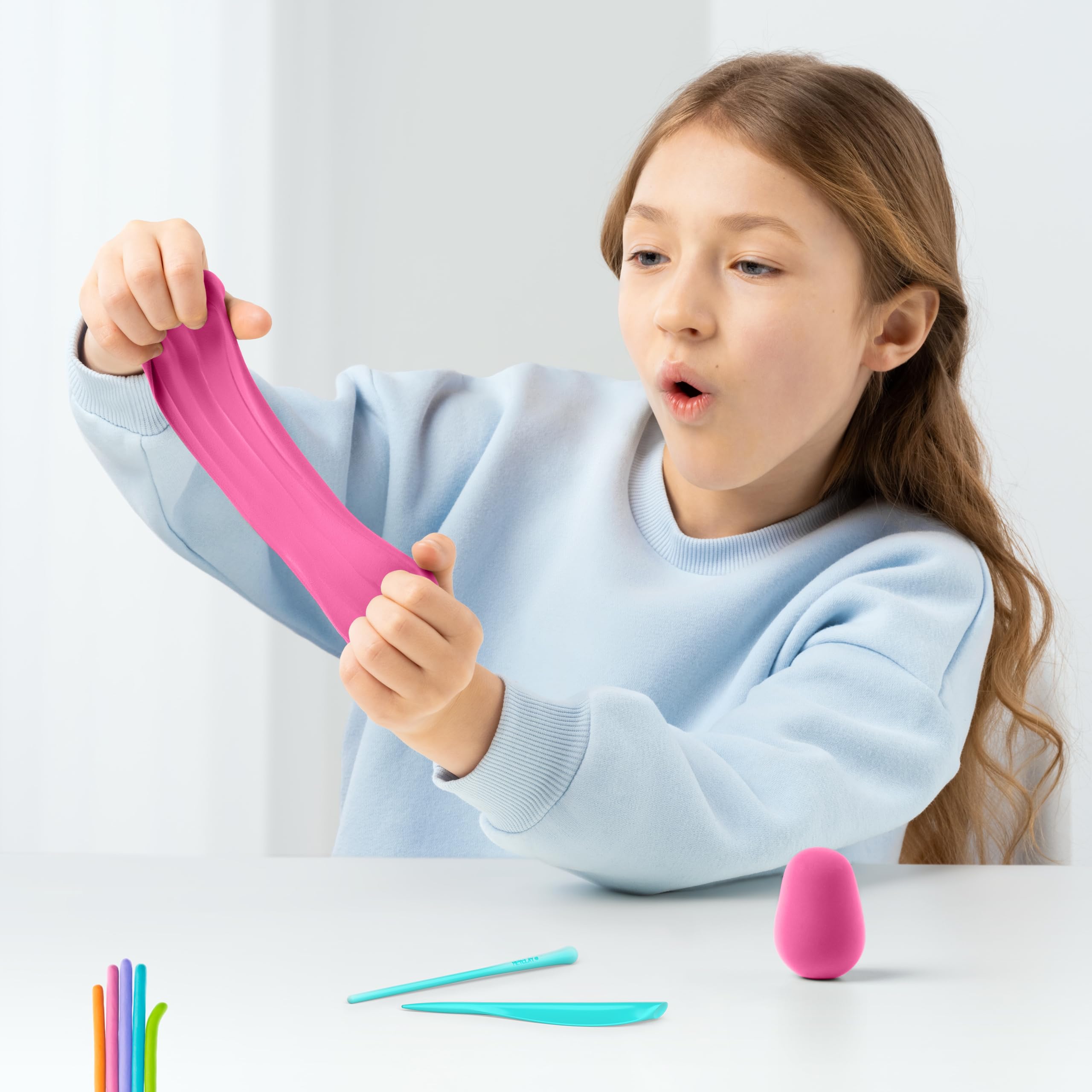 HEY CLAY Ocean Set: Shark, Octopus, Stingray Modeling Clay Kit | Air Dry | Interactive App 5