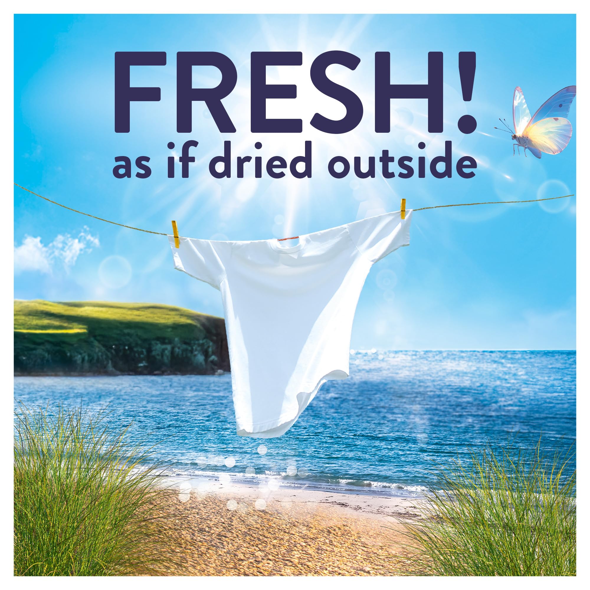 Lenor Outdoorable Liquid Fabric Softener Seabreeze Stroll - 105 Washes, 1.47L 2