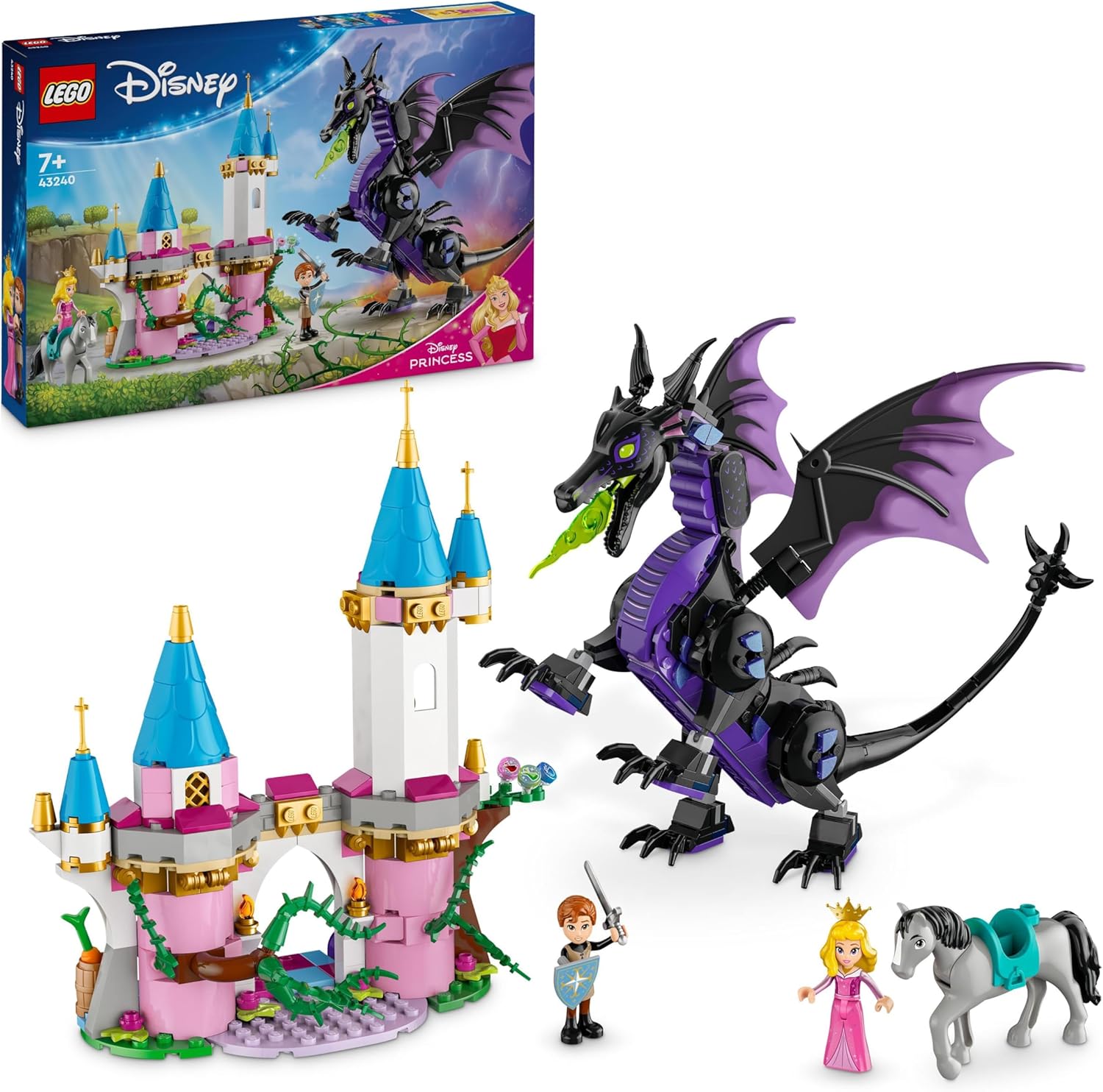 LEGO Disney Maleficent's Dragon Form Building Playset - 583-Piece Set for Kids 7+ 1