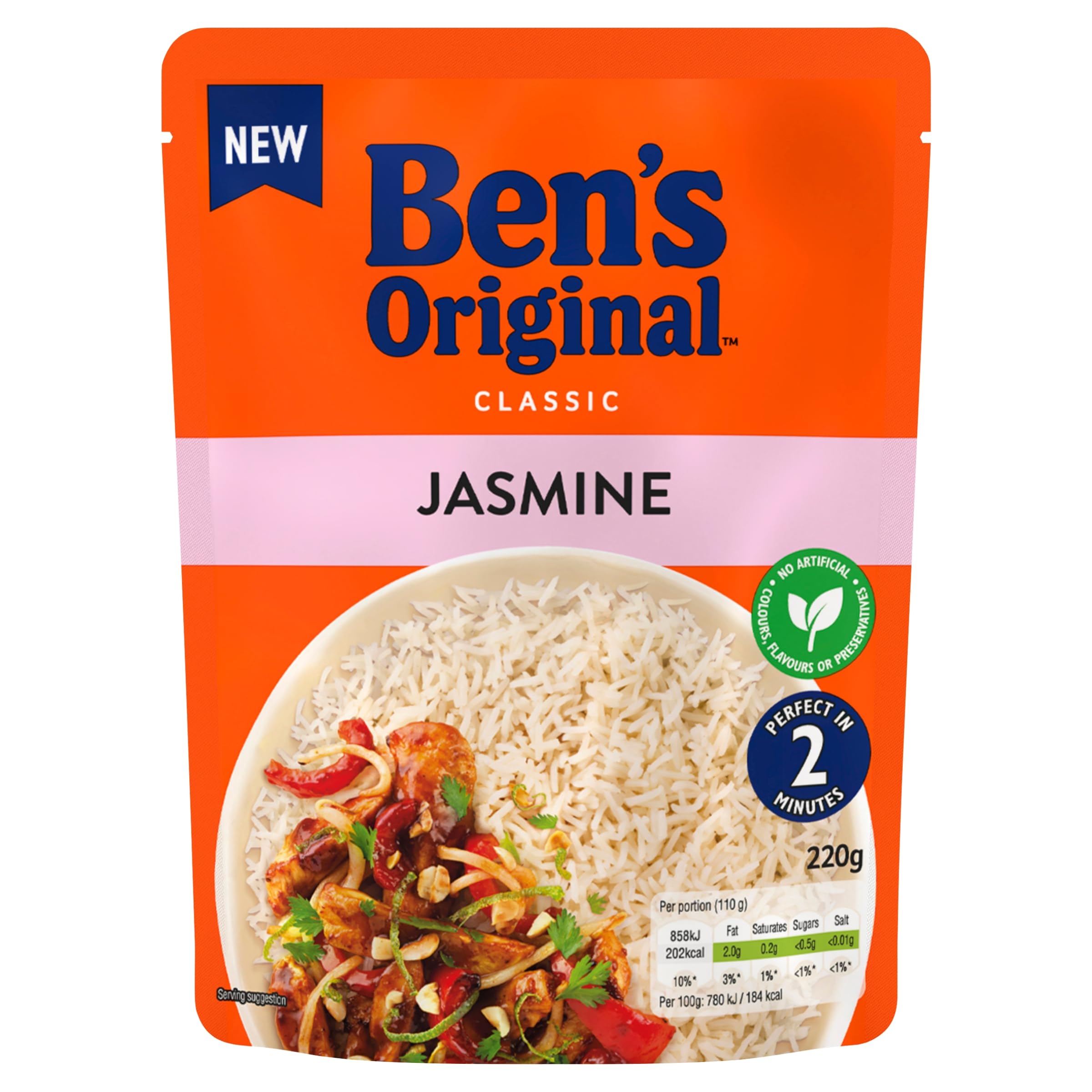 Ben's Original Jasmin-Mikrowellenreis, 6 Beutel à 220 g 6