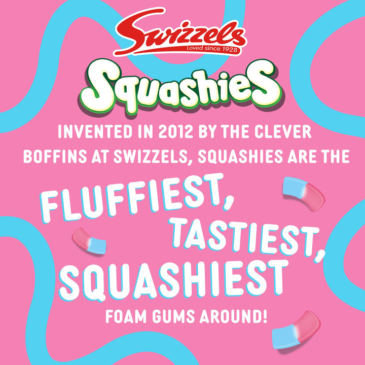 Swizzels Squashies Sweets - Bubblegum Flavour Chewy Candy - 140g