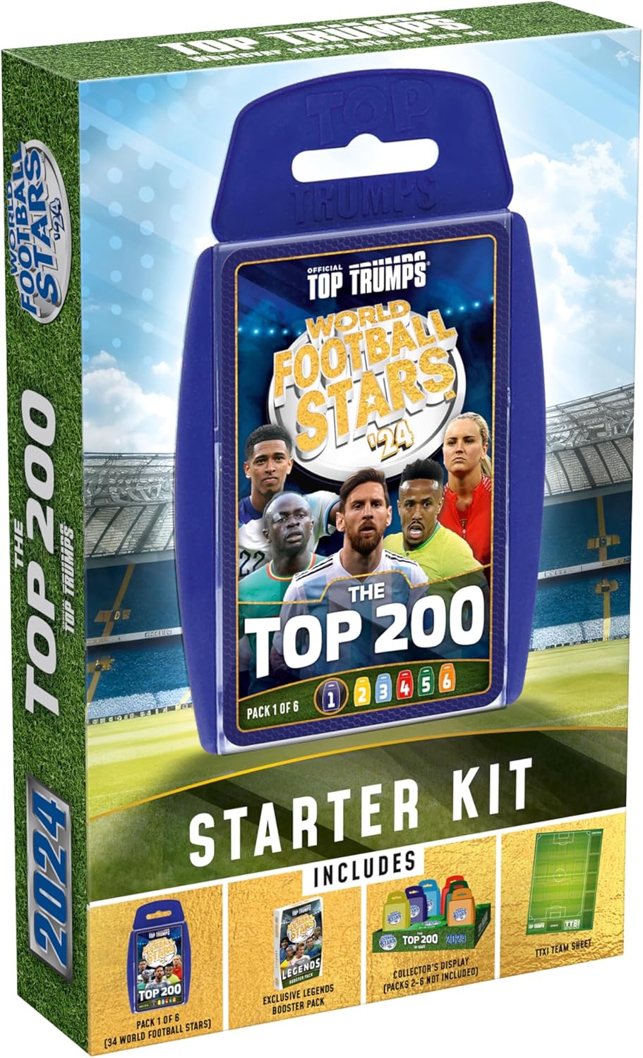 Top Trumps World Football Stars Top 200 Starter Kit Card Game 1