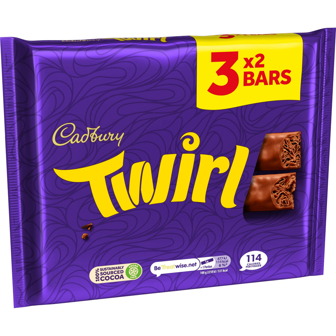 Cadbury - Dairy Milk Twirl Chocolate Bar Multipack (3 x 129g)