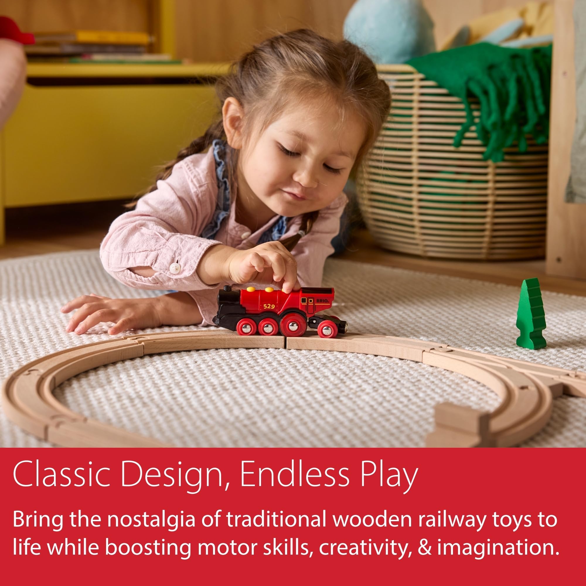 BRIO Mighty Red Locomotive Battery Powered Action Engine for Kids - Model 33592 14