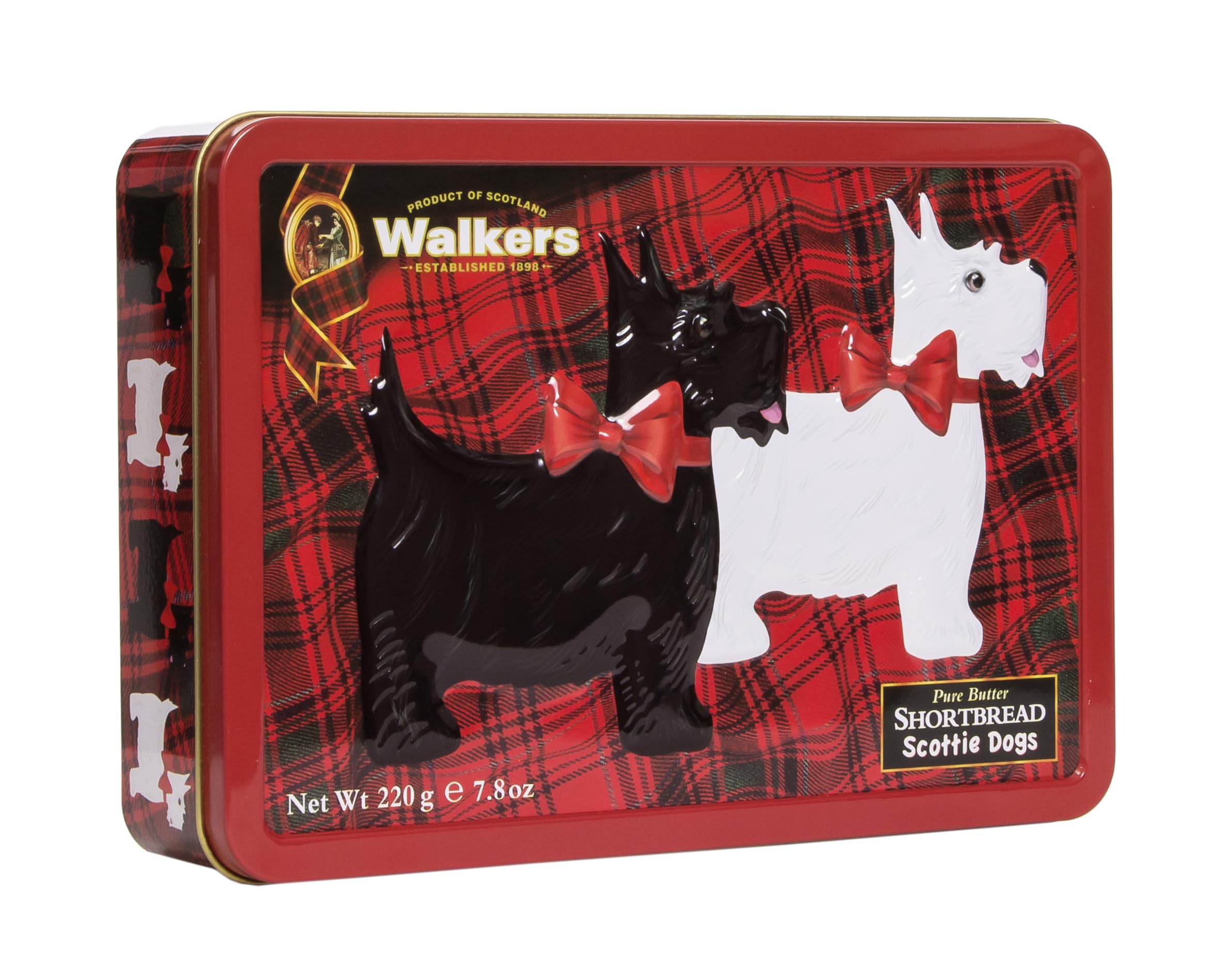 Walkers Shortbread Rocking Scottie Andenkendose – Scottie Dog Pure Butter Shortbread, 220 g