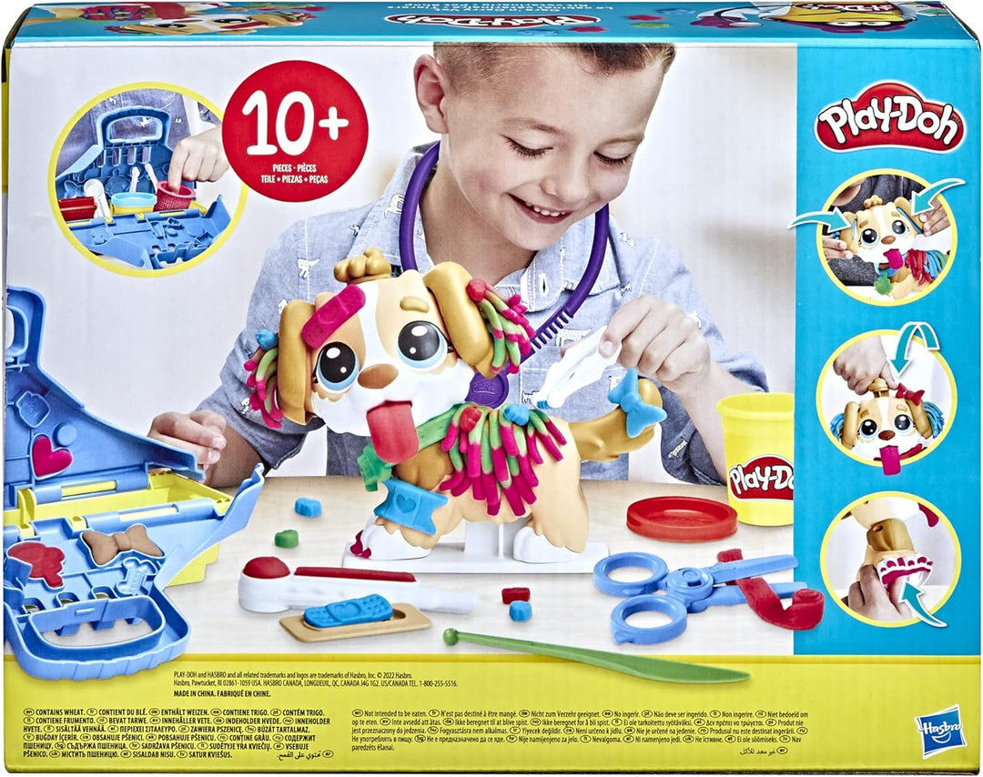 Play-Doh Care 'n Carry Vet Playset - Pretend Play Veterinarian Kit for Kids 3+