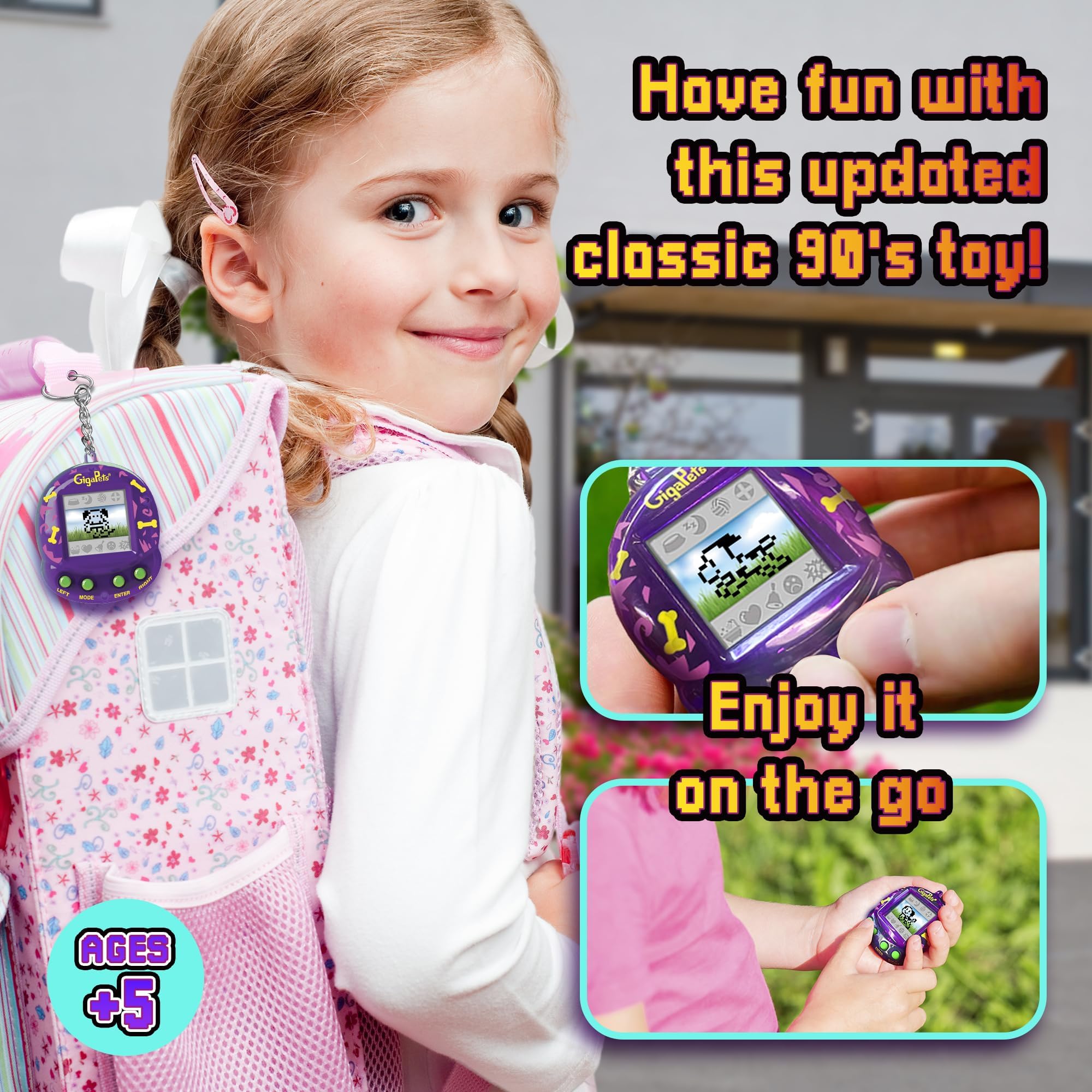Giga Pets Puppy Dog Virtual Pet Toy - Upgraded Collector's Edition with Glossy Translucent Shell - 5 Years and Up 7