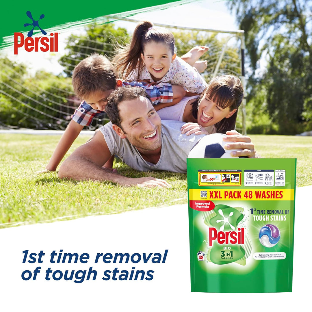 Persil - Bio 3 in 1 Washing Capsules 48 Washes