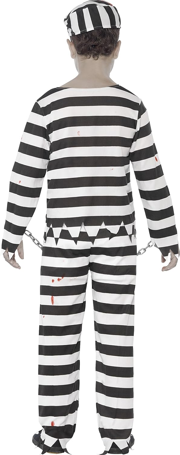 Smiffys Zombie Convict Costume - Age 10-12 Years (44326)