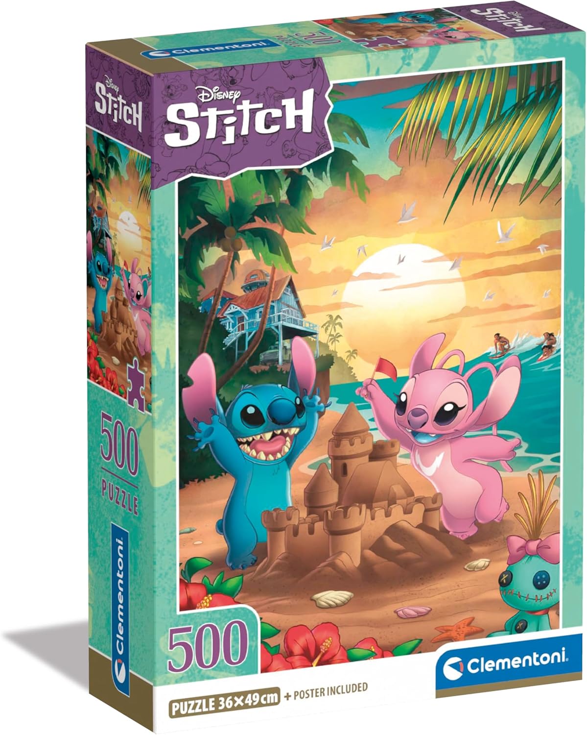 Clementoni Disney Stitch 500-Piece Jigsaw Puzzle for Adults 1