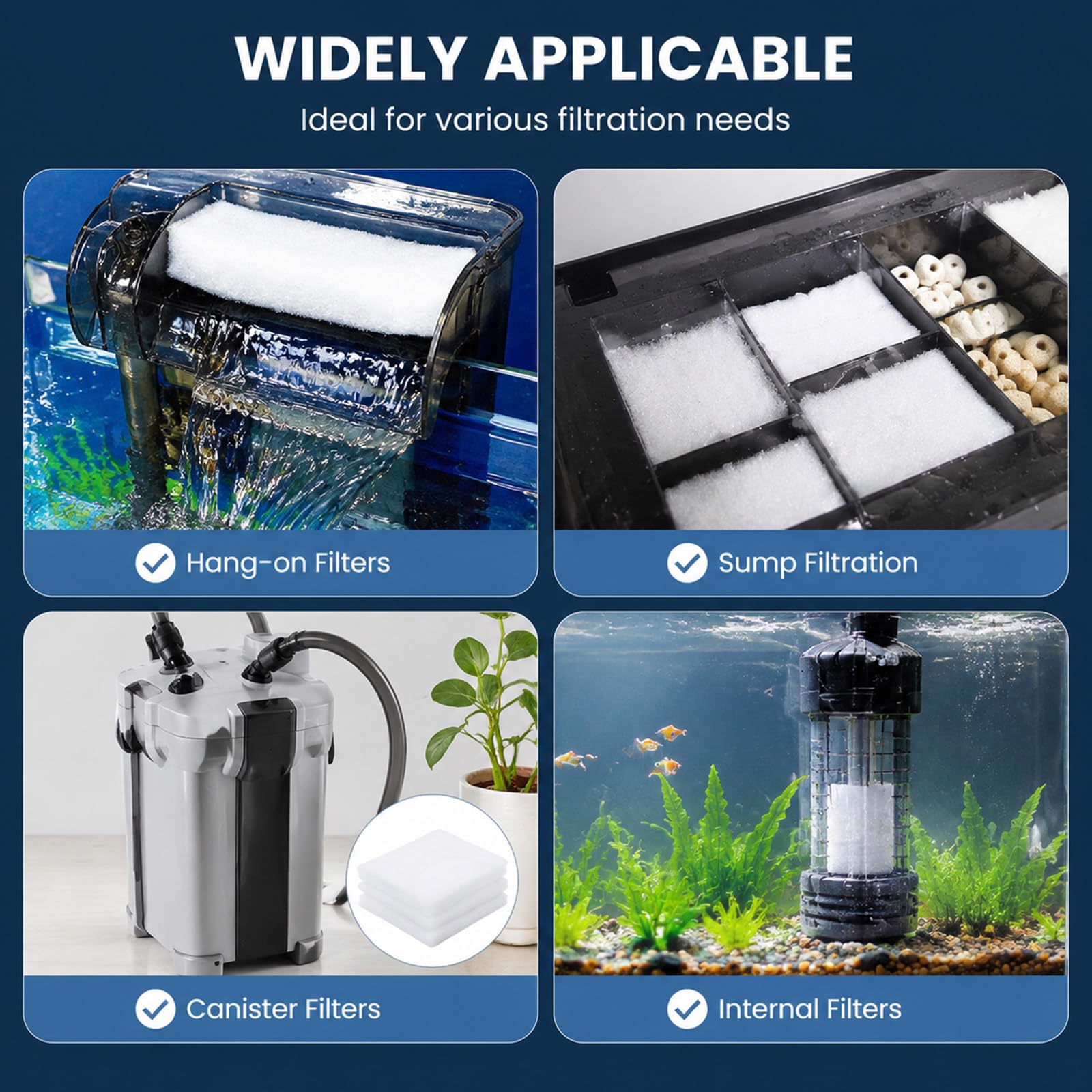 Admygo Aquarium Filter Sponge Roll - 1m x 12cm Mechanical Filtration | Cut-to-Size Foam Media 8