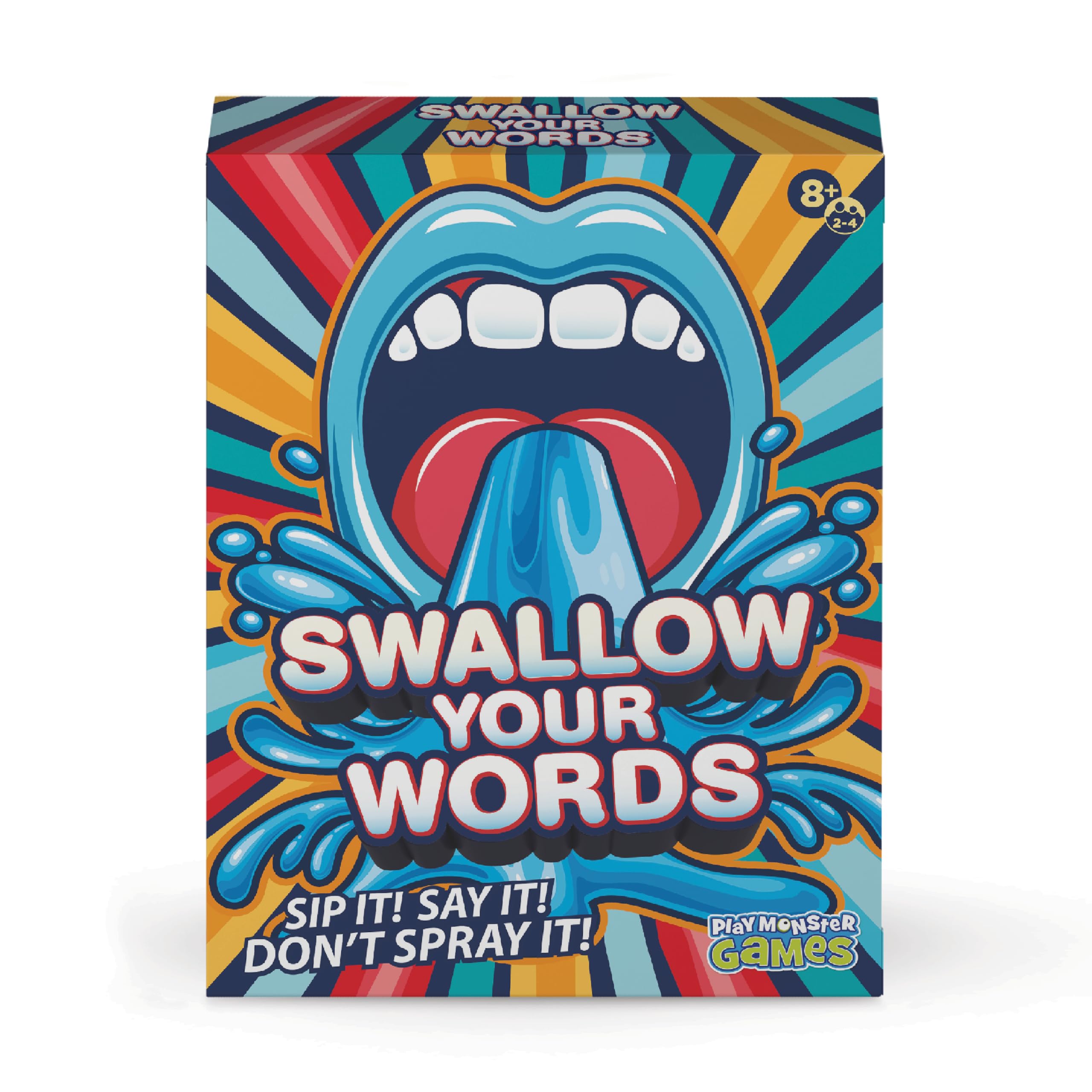 Playmonster Games Swallow Your Words Board Game | 2-4 Players | Ages 8+ | 800 Phrases