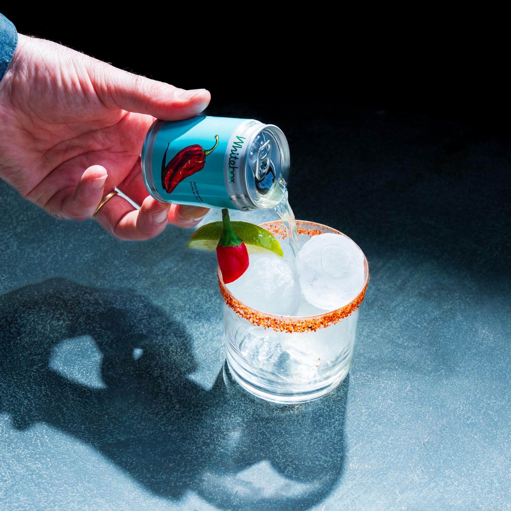 WHITEBOX COCKTAILS Single Serve Spicy Margarita Ready to Drink Cocktail Case of 4 5