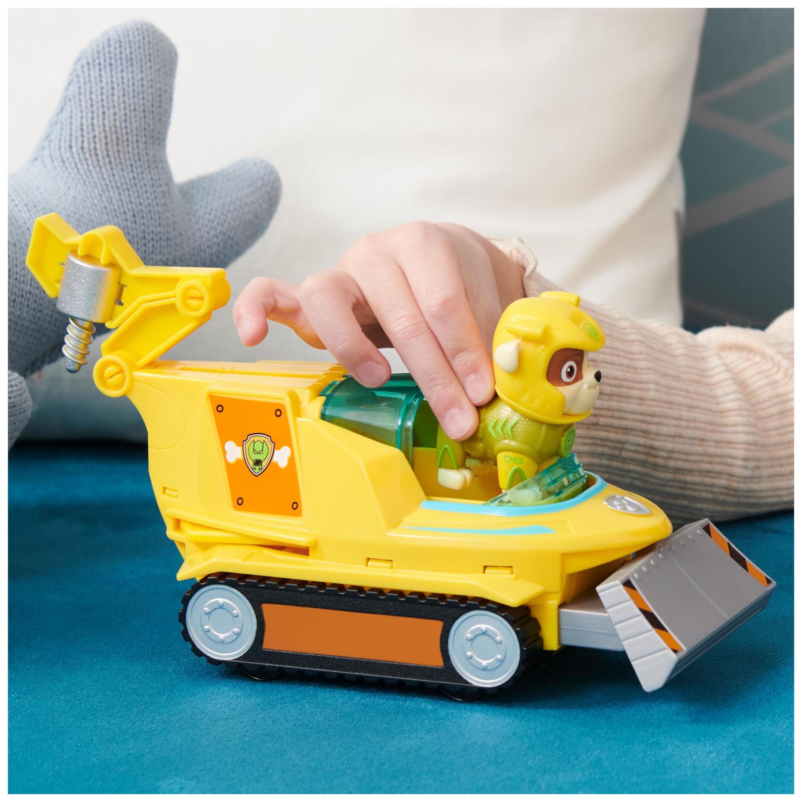 Paw Patrol Aqua Pups Rubble Verwandelbares Hammerhai-Fahrzeug mit Actionfigur – ab 3 Jahren 8