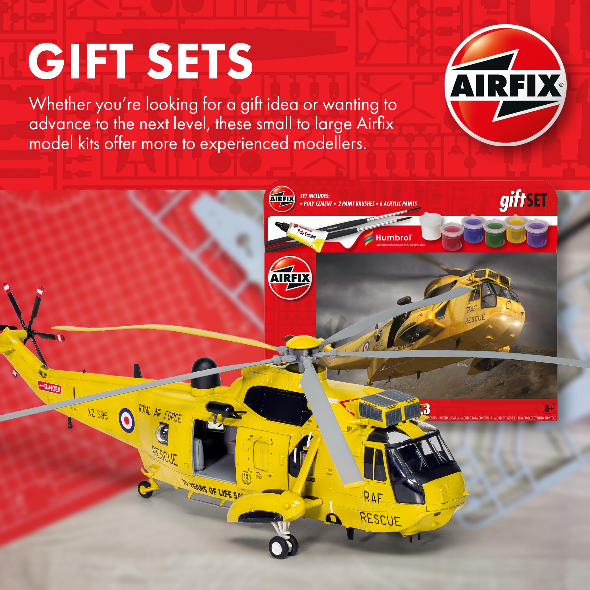 Airfix BAE Harrier GR.9A Model Building Kit - 1:72 Scale Aircraft Model for Ages 8+