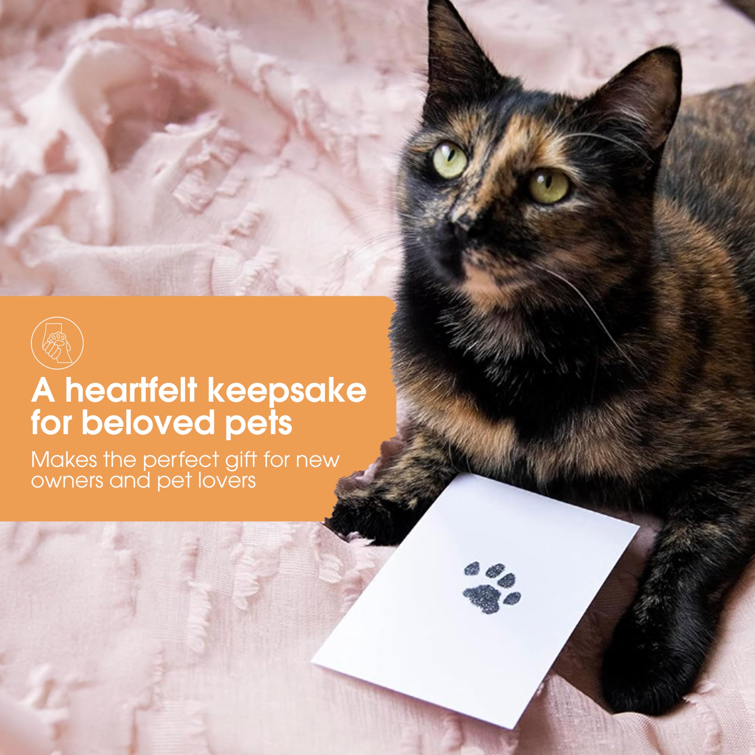 Pearhead Paw Print Clean Touch Ink Pad Kit for Dogs and Cats | Mess-Free Keepsake 4