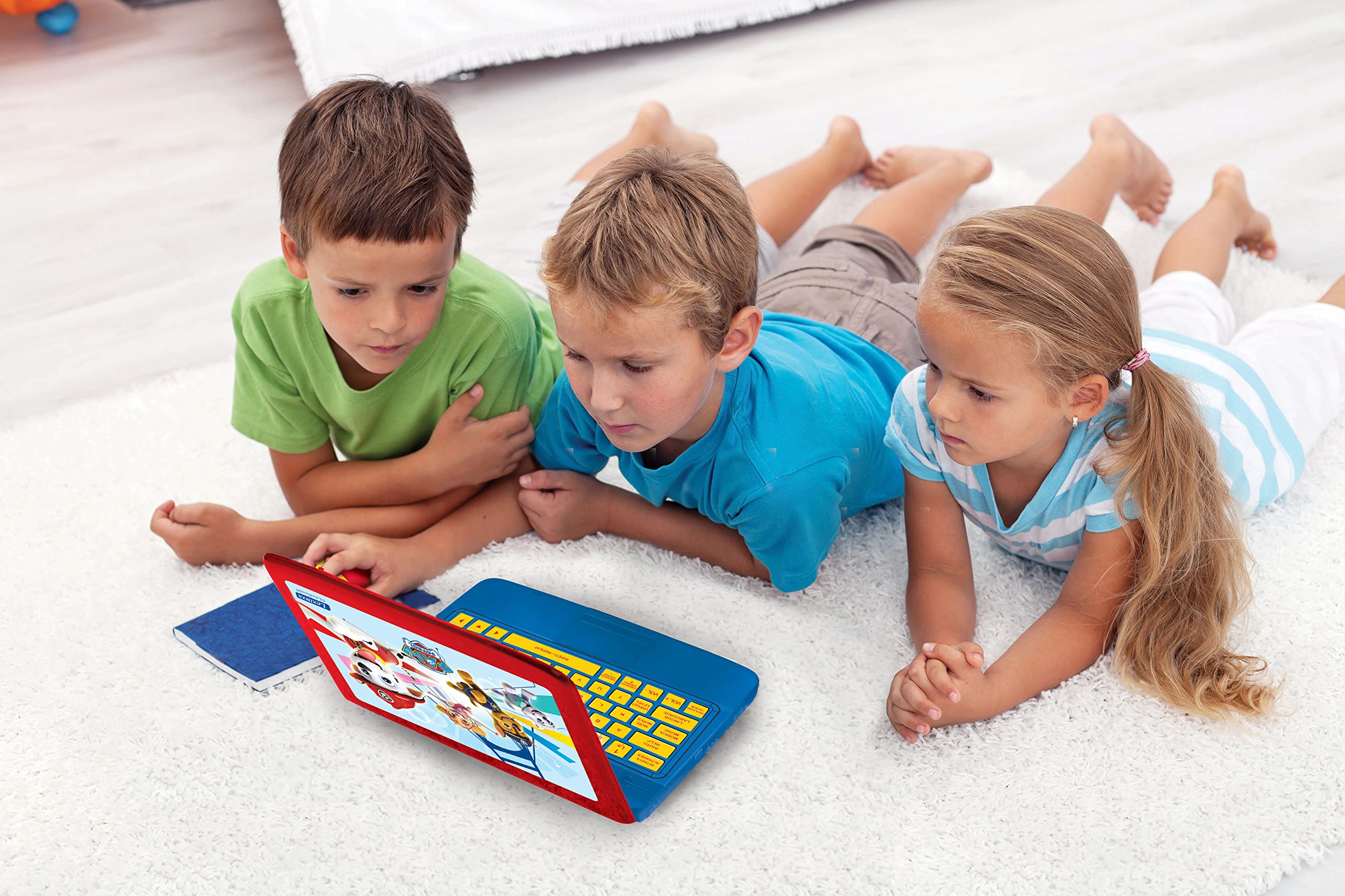 Lexibook Paw Patrol Bilingual Educational Laptop - Italian/English Learning for Kids 3+ 4