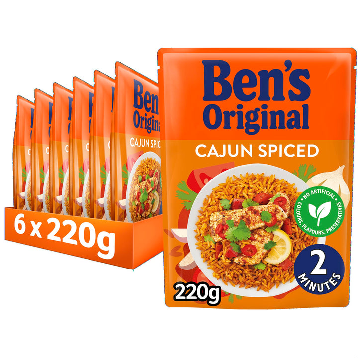 Ben's Original - Cajun Spiced Microwave Rice 6 x 220g