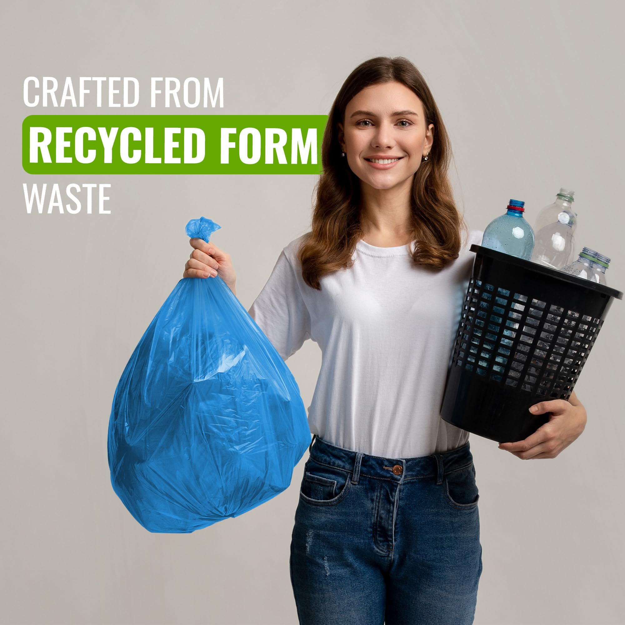 EcoBag 20 Superstarke, strapazierfähige Schuttsäcke, 40 l, Blau (ECO20RB) 10