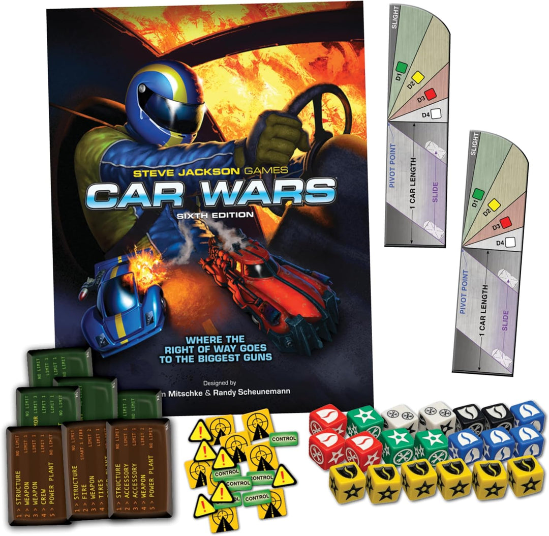 Steve Jackson Games Car Wars 2-Player Starter Set Orange/Purple 6th Edition